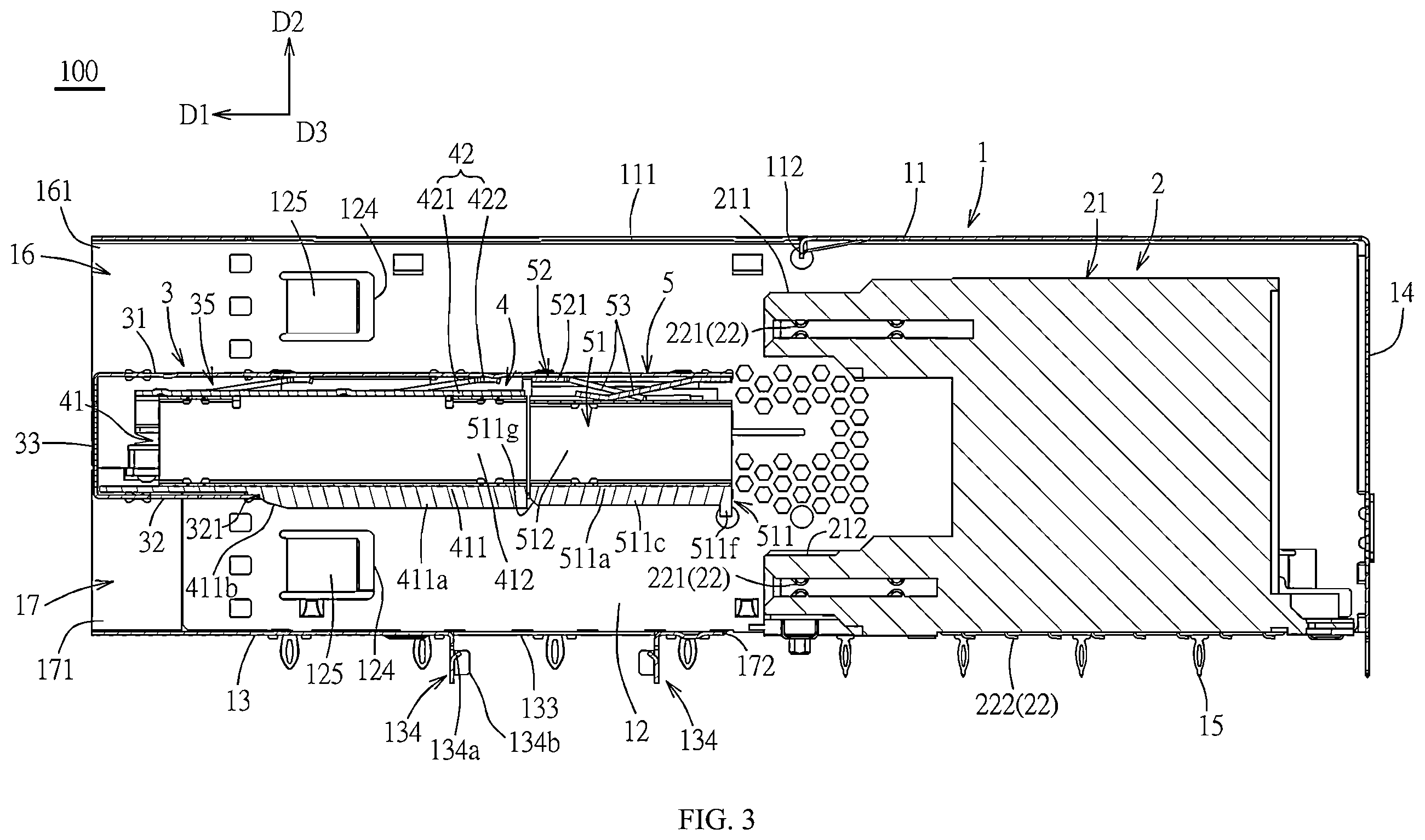 Patent US12592522 Figure 3 – Connector assembly