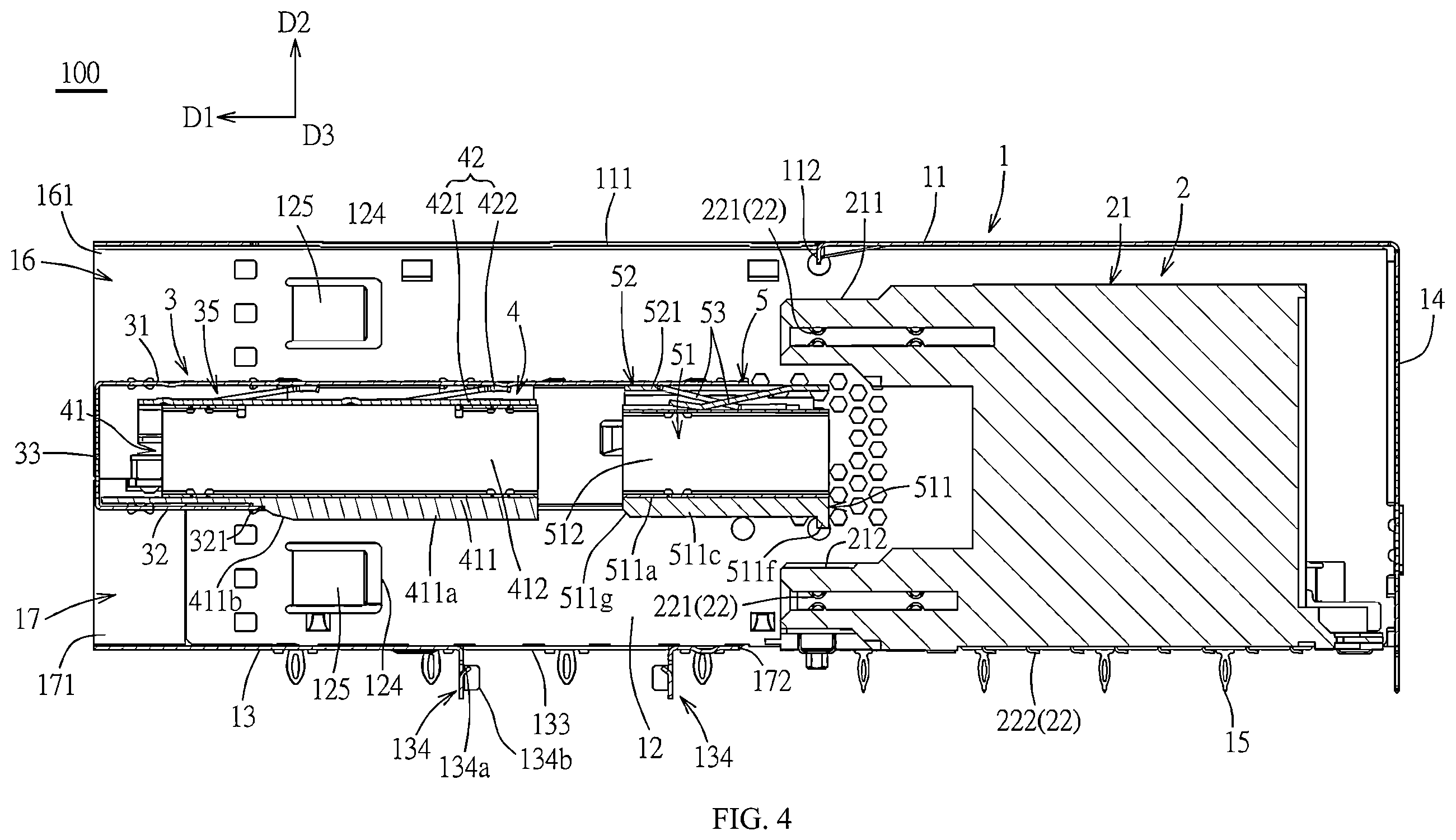 Patent US12592522 Figure 4 – Connector assembly