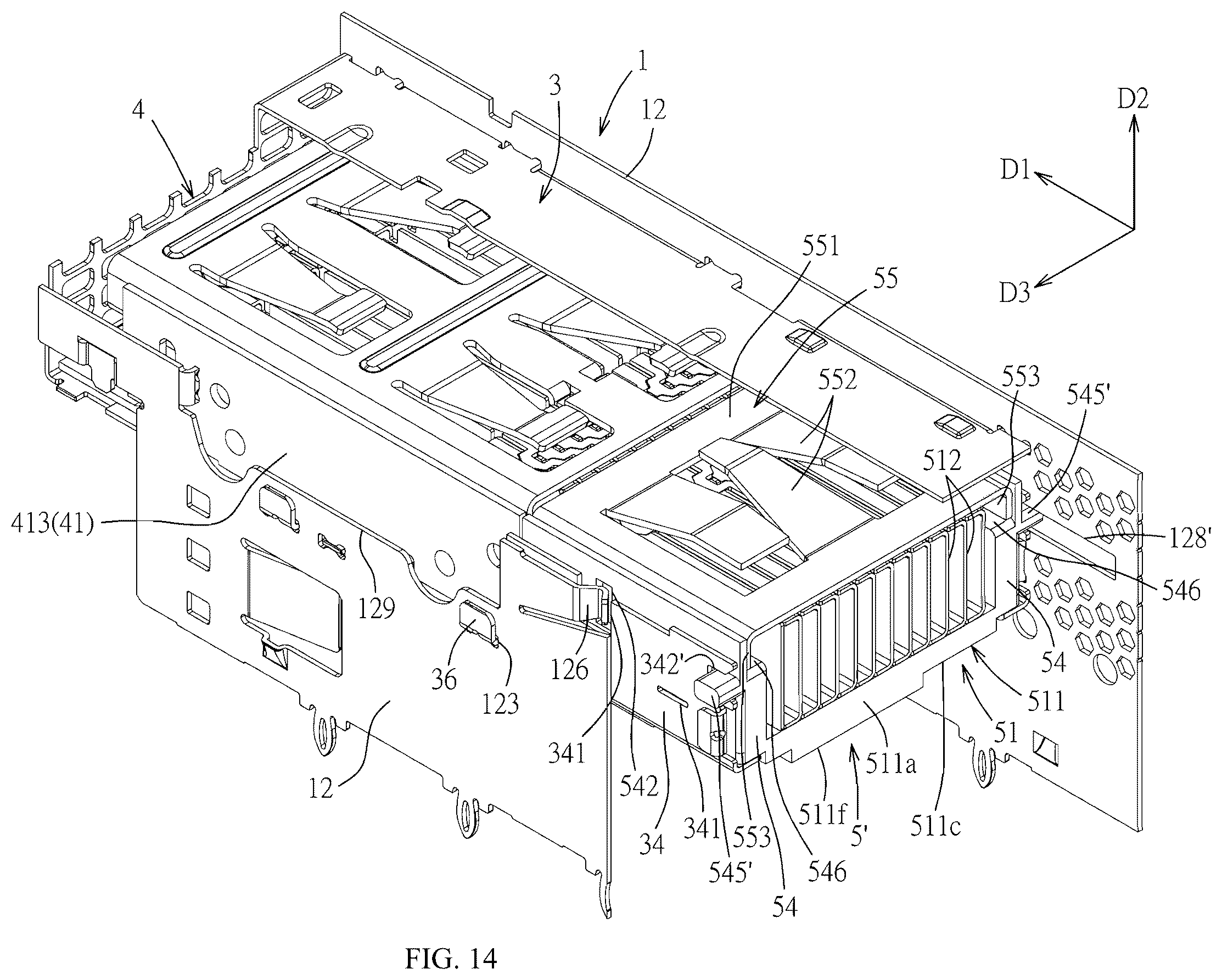 Patent US12592522 Figure 14 – Connector assembly