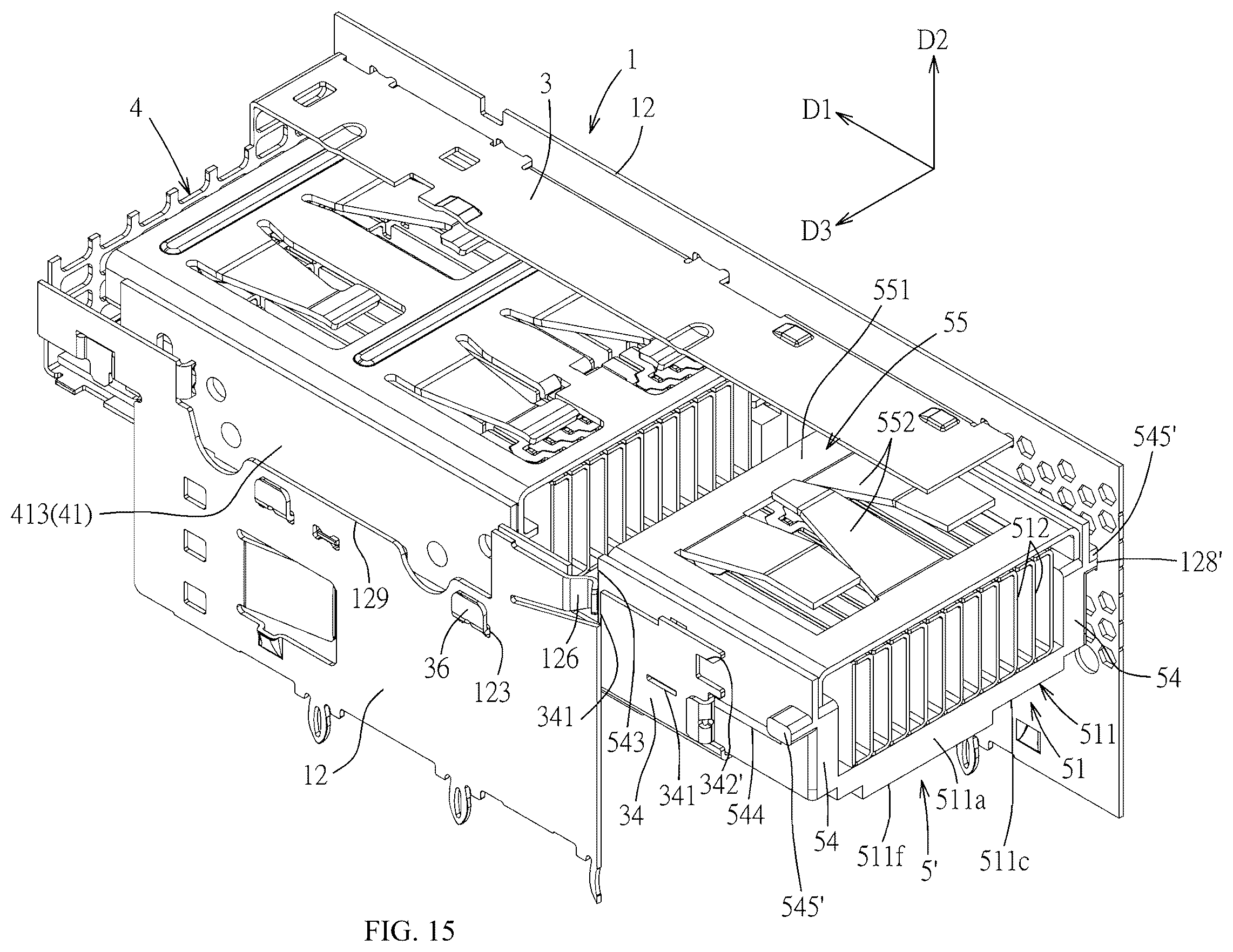 Patent US12592522 Figure 15 – Connector assembly