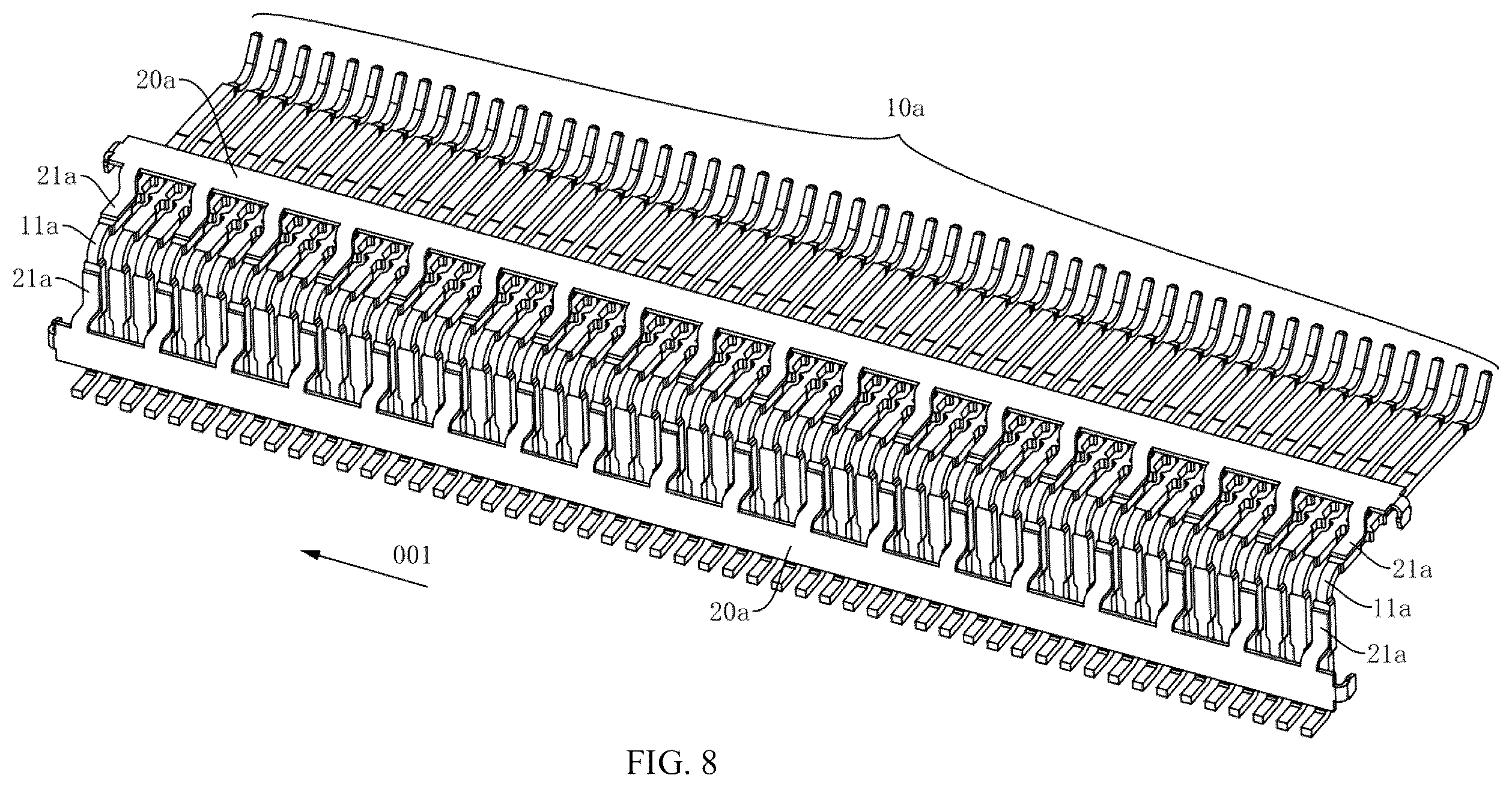 Patent US12592524 Figure 8 – Connector and electronic device