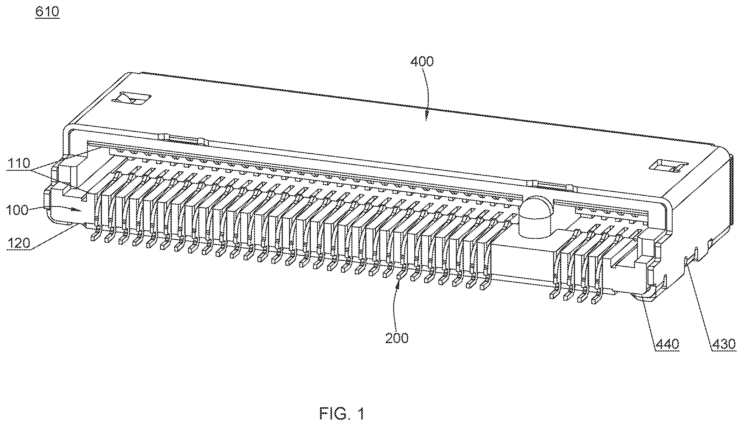 Patent US12592525 — High speed electrical connector — Figure 1