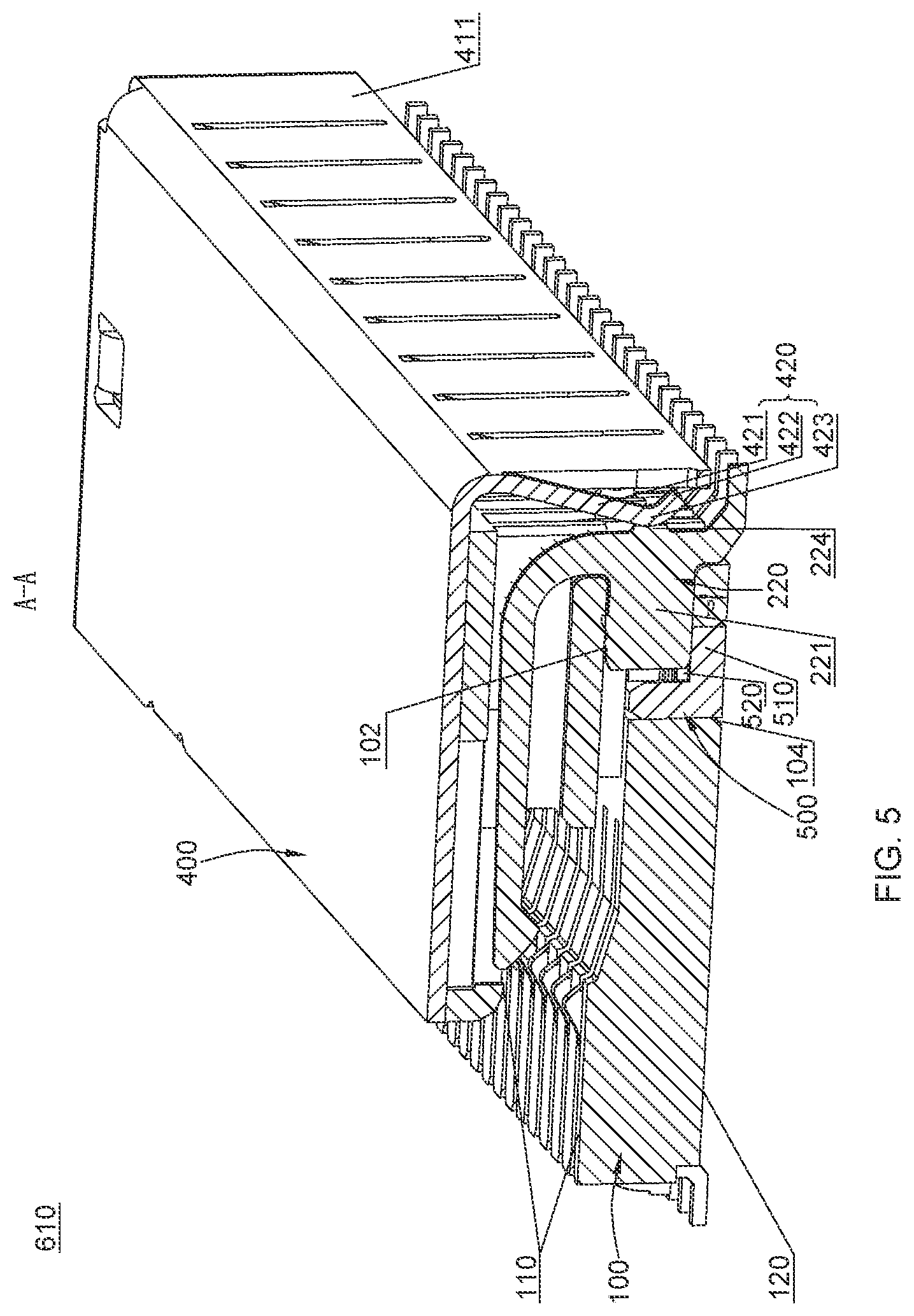 Patent US12592525 Figure 5 – High speed electrical connector