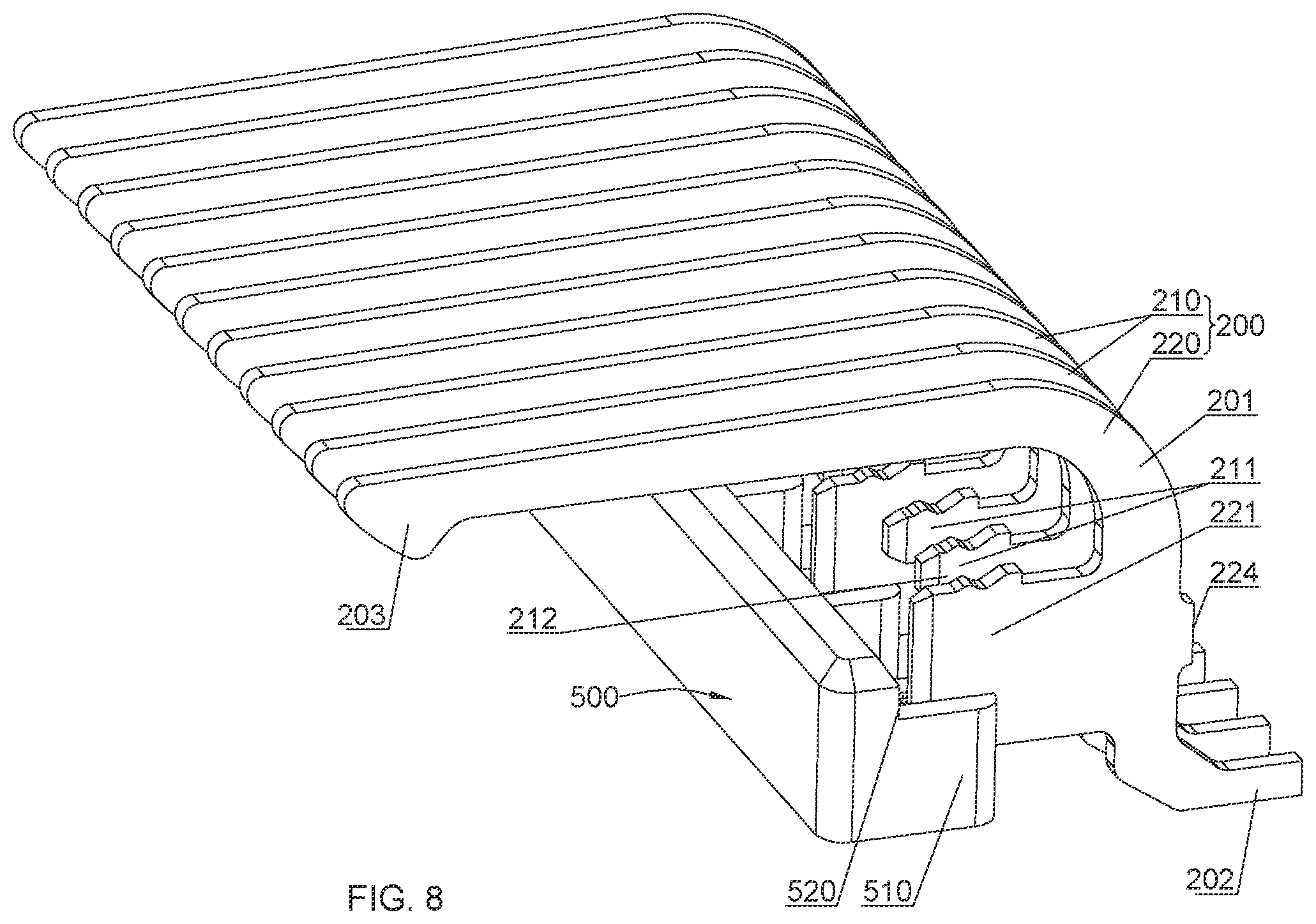 Patent US12592525 Figure 8 – High speed electrical connector