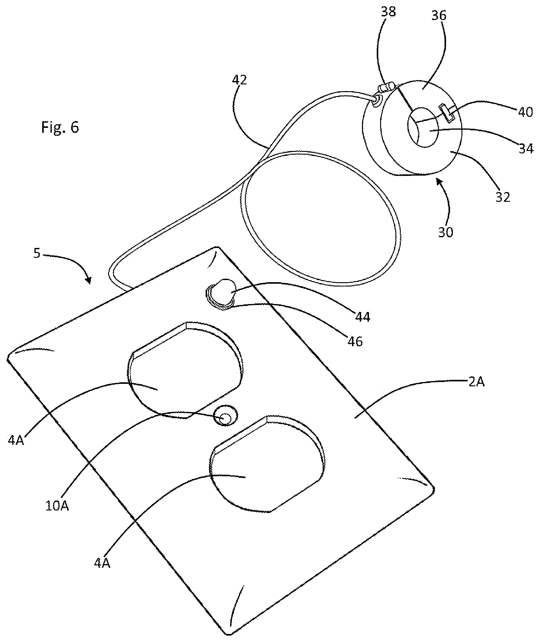 Patent US12592527 Figure 5 – Current signaling wall socket face plate
