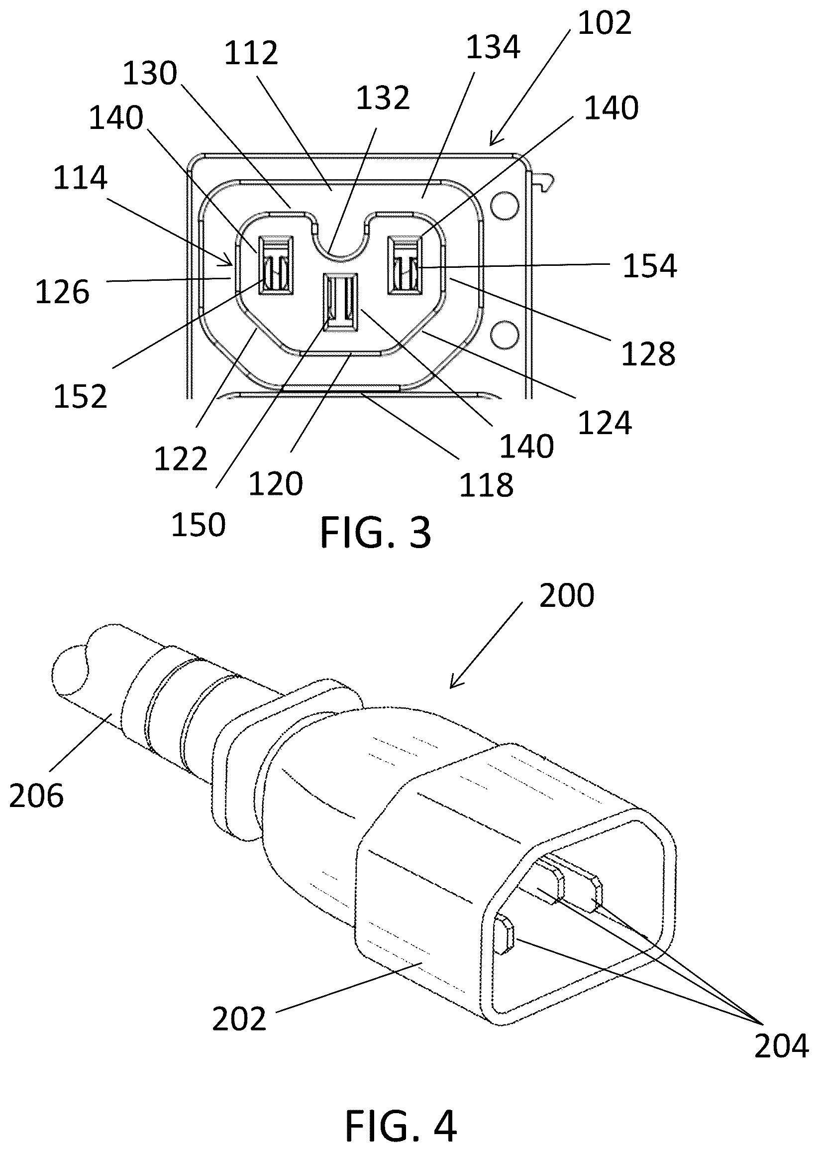 Patent US12592529 Figure 3 – Combination outlet assembly and power distribution unit including the same