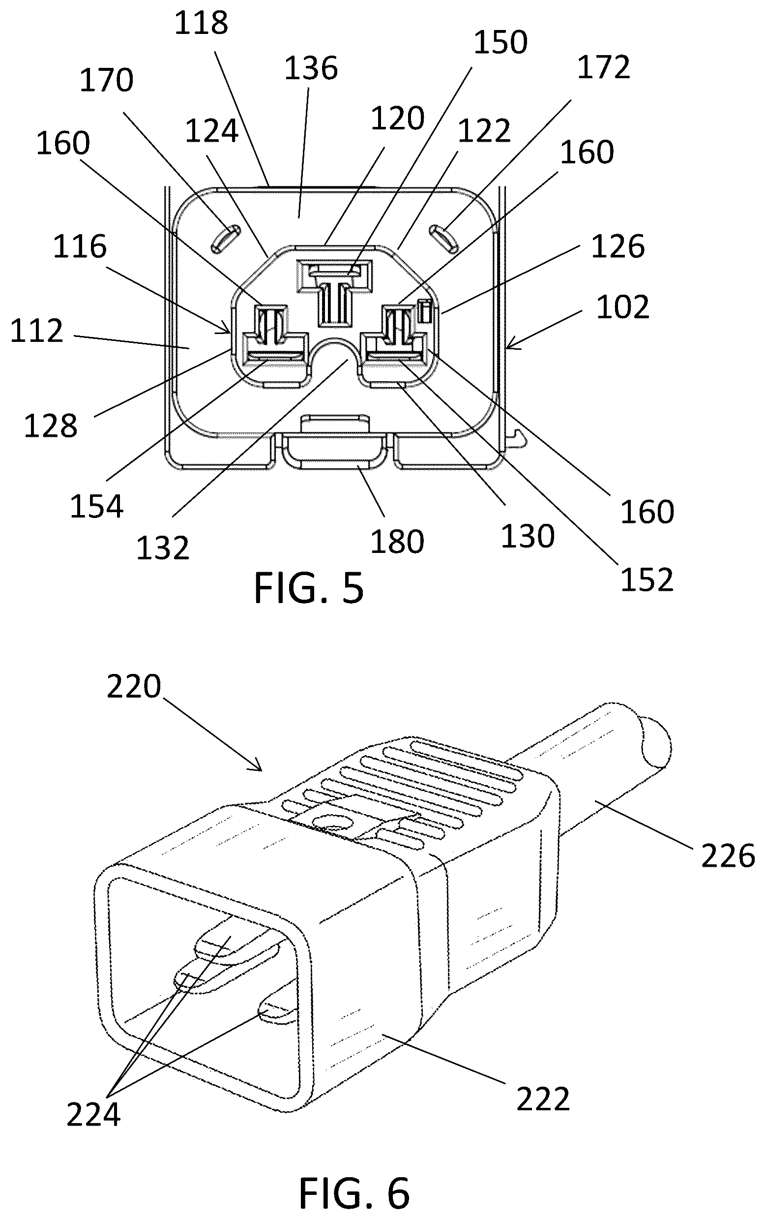 Patent US12592529 Figure 4 – Combination outlet assembly and power distribution unit including the same