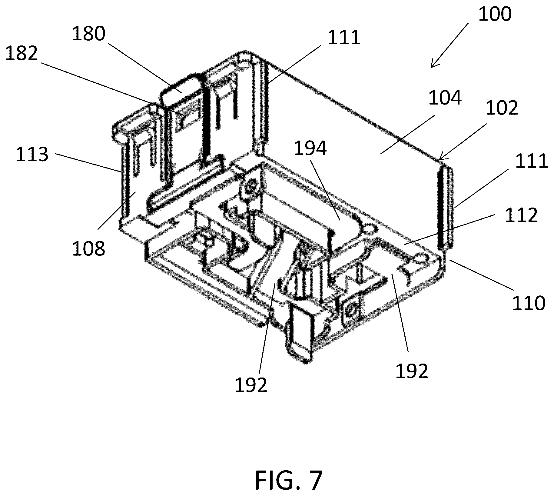 Patent US12592529 Figure 5 – Combination outlet assembly and power distribution unit including the same