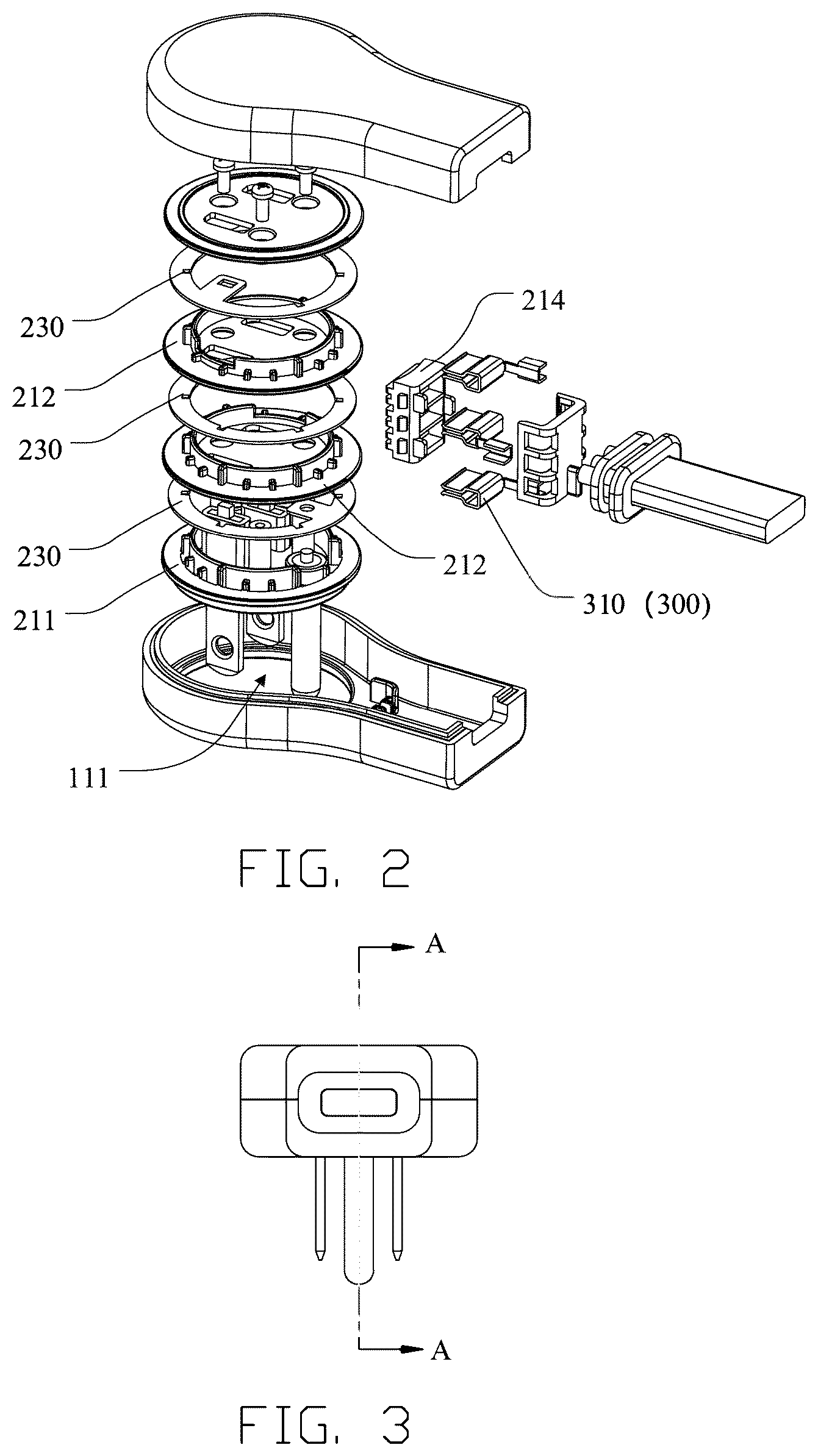 Patent US12592531 Figure 2 – Power plug and conversion socket