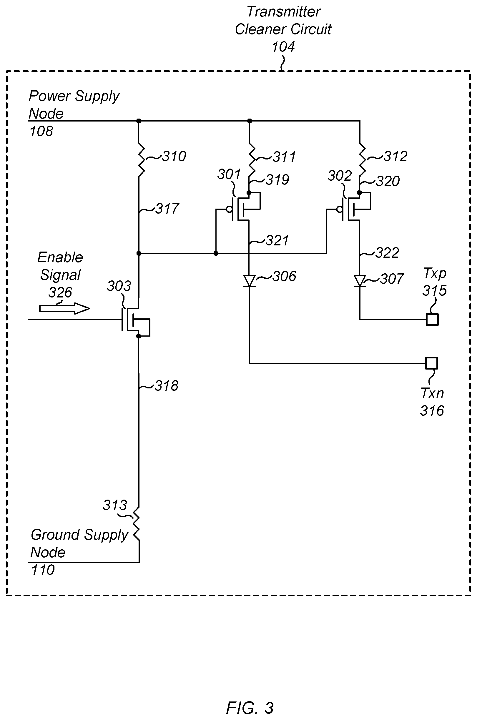 Patent US12592532 Figure 3 – Contact cleaning for differential communication systems