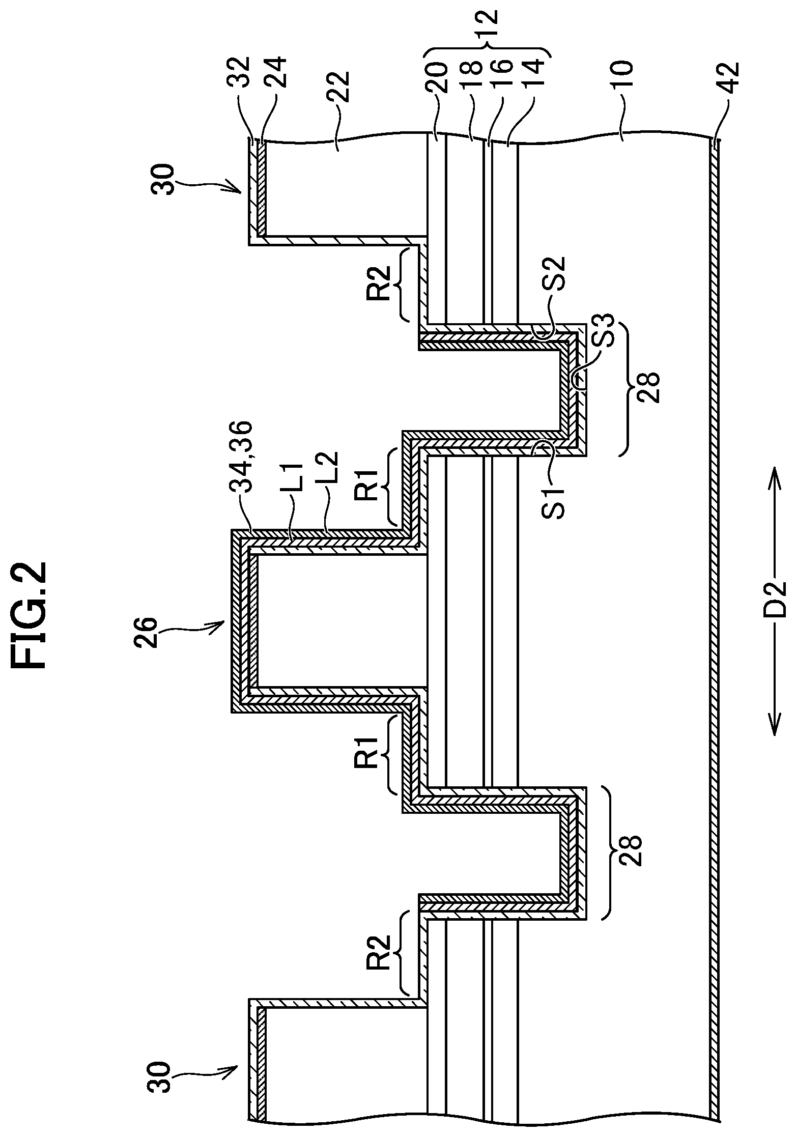 Patent US12592545 Figure 2 – Ridge type semiconductor optical device