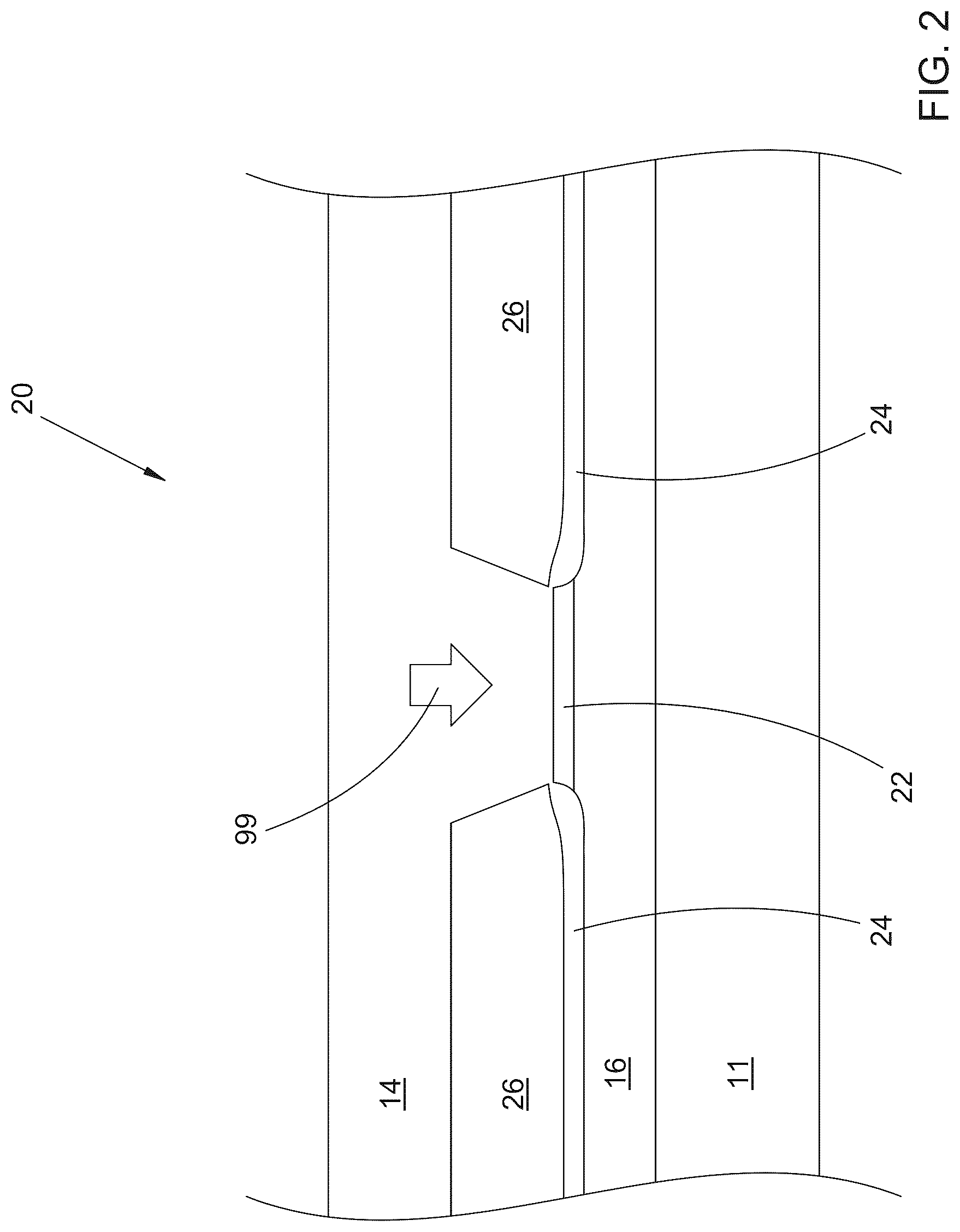 Patent US12592546 Figure 2 – Semiconductor waveguide optical gain device with lateral current confinement
