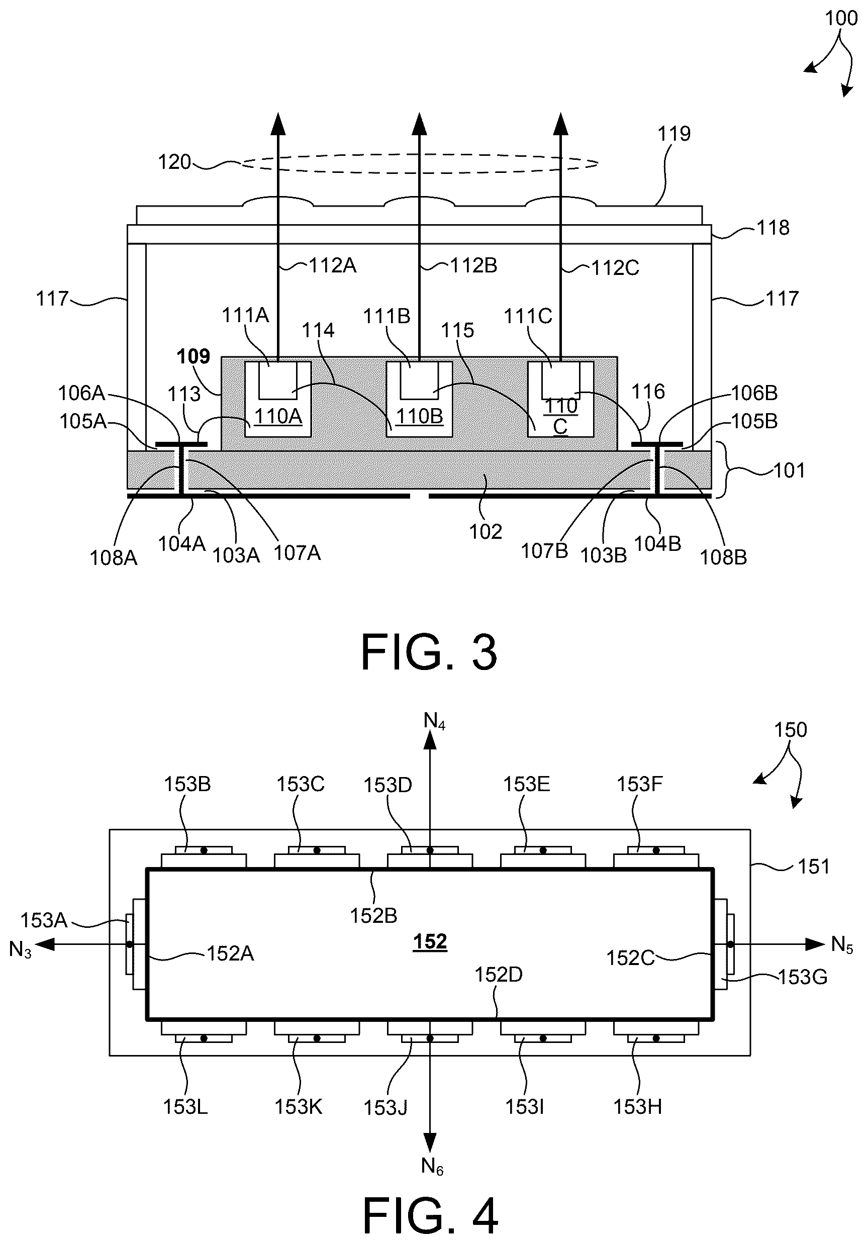 Patent US12592548 Figure 3 – Vertically oriented, multiple laser diode based illumination device