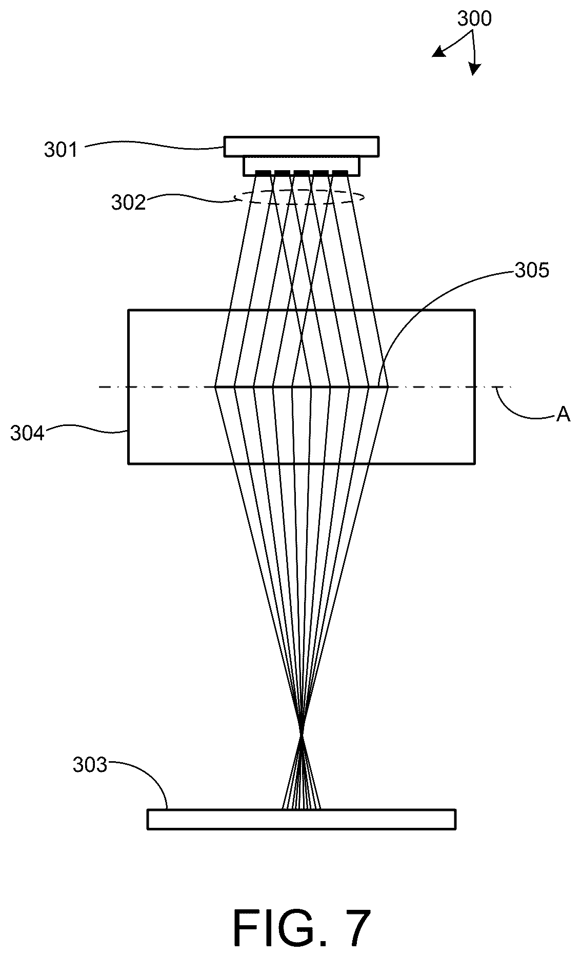 Patent US12592548 Figure 5 – Vertically oriented, multiple laser diode based illumination device