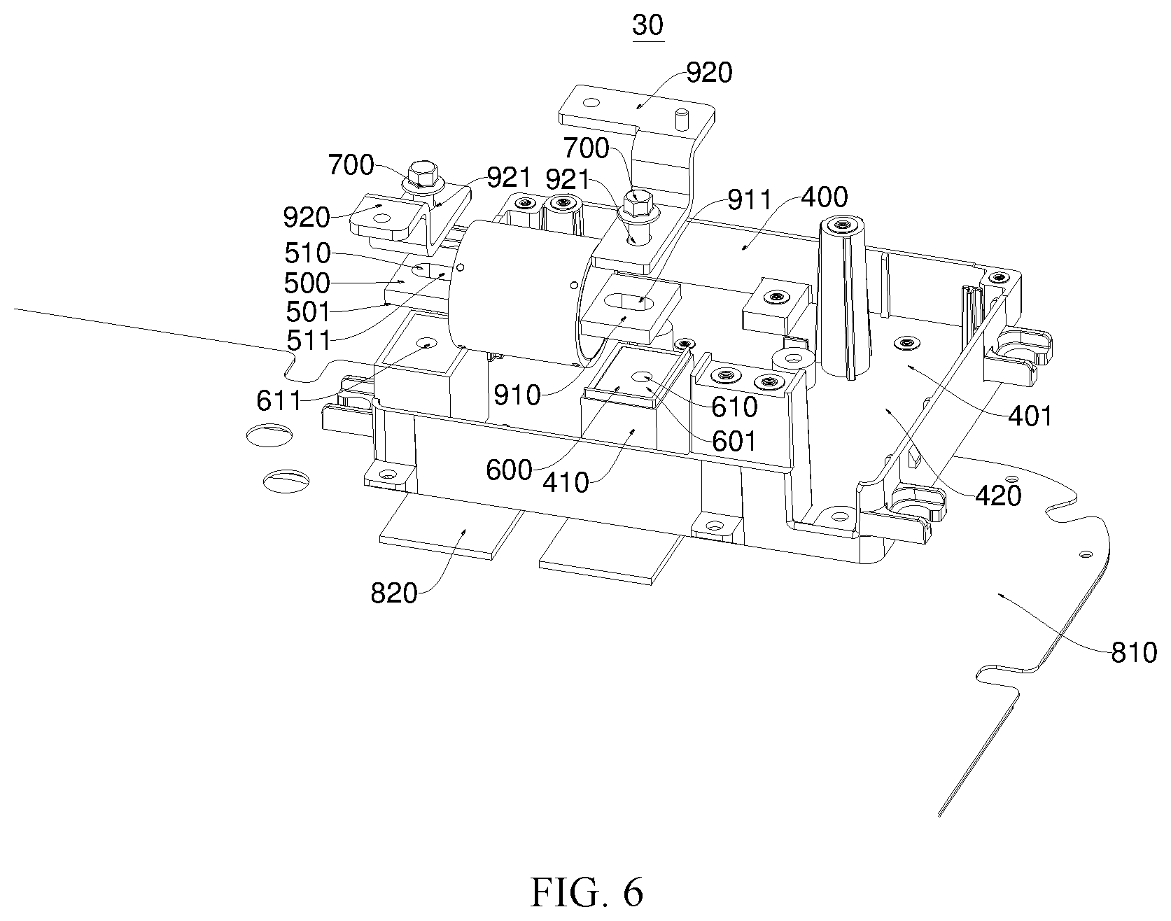 Patent US12592550 Figure 6 – Heat dissipation structure, high-voltage distribution box, battery, and electrical device