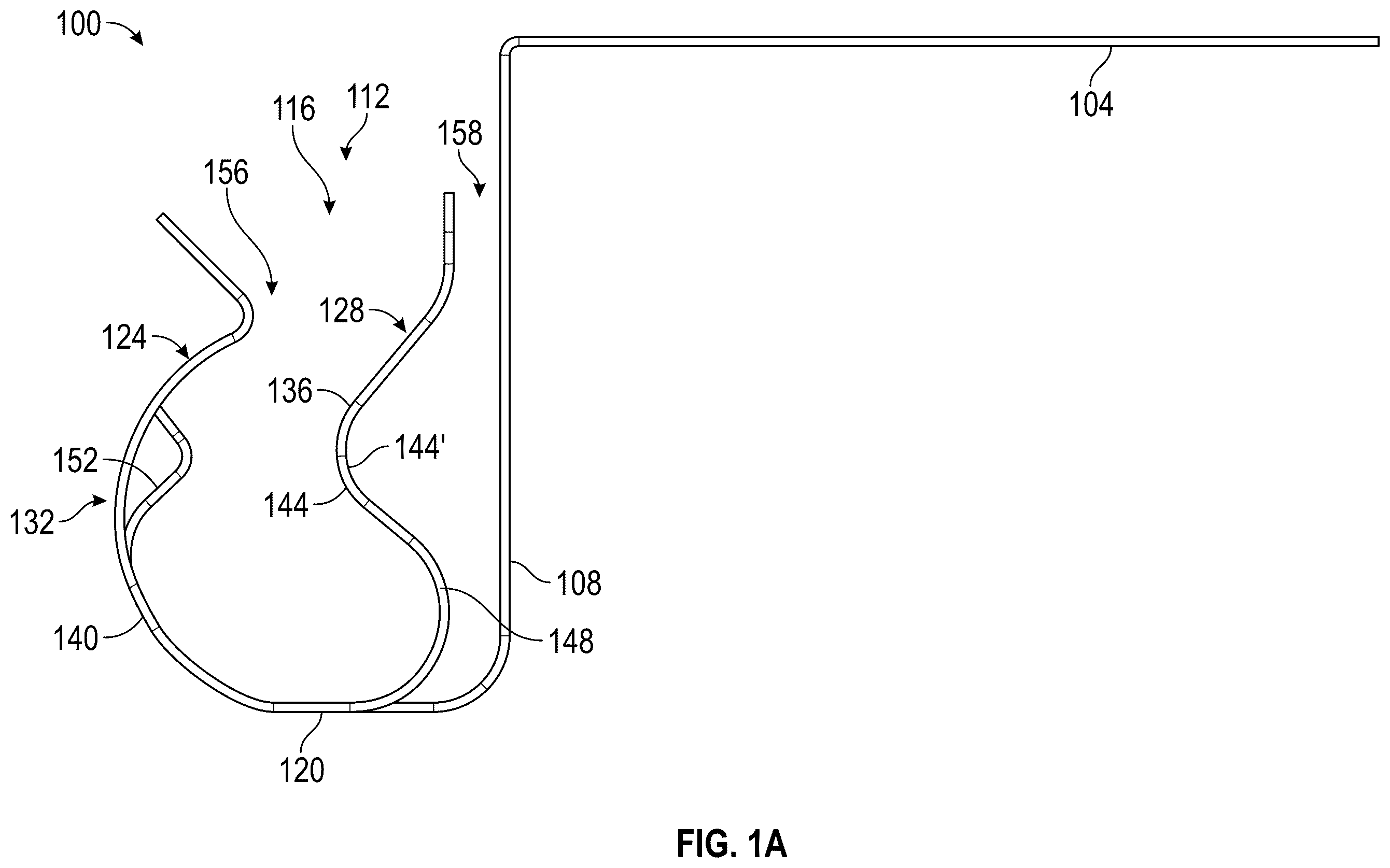 Patent US12592551 Figure 1 – Multi-range cable clip