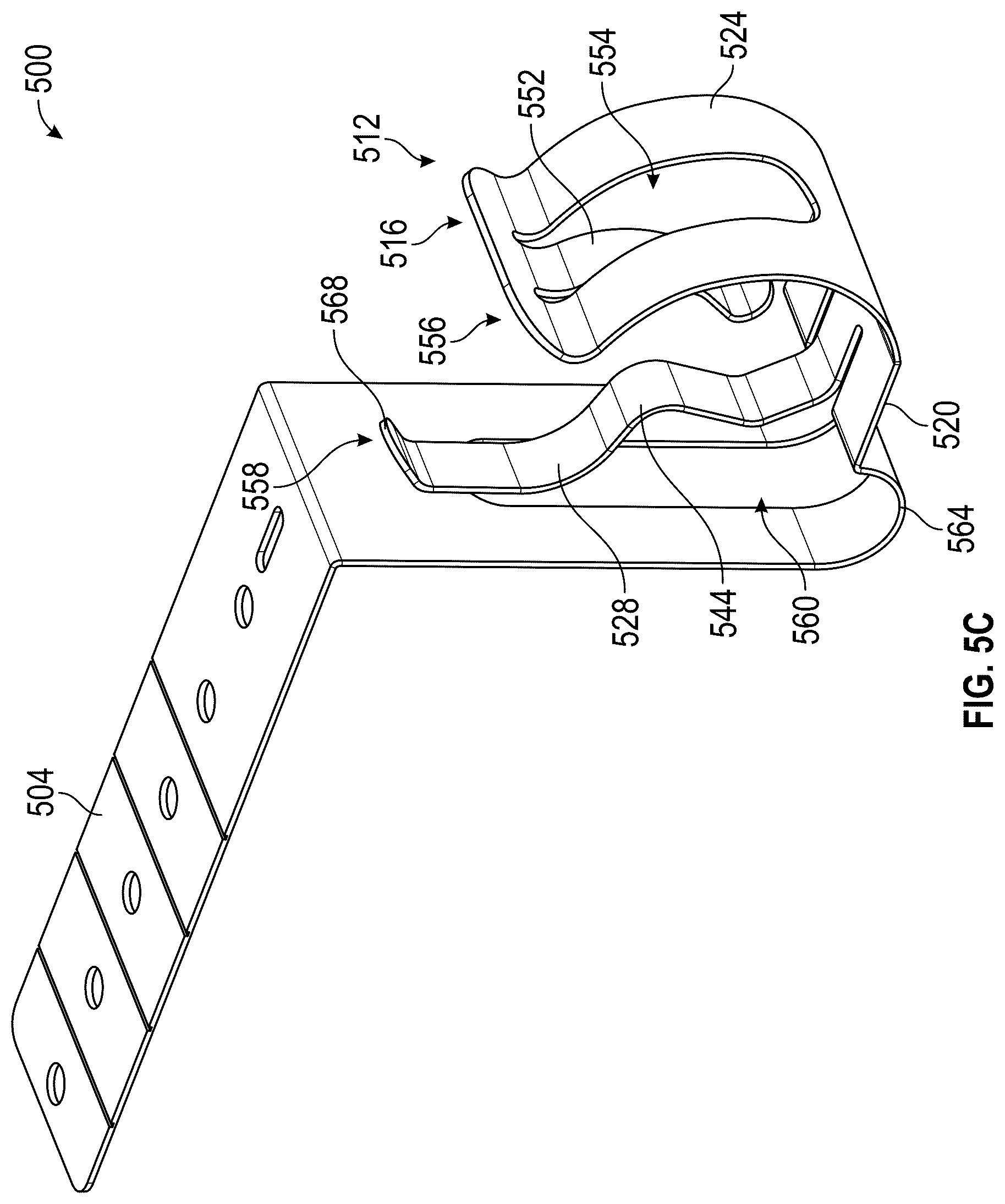 Patent US12592551 Figure 11 – Multi-range cable clip