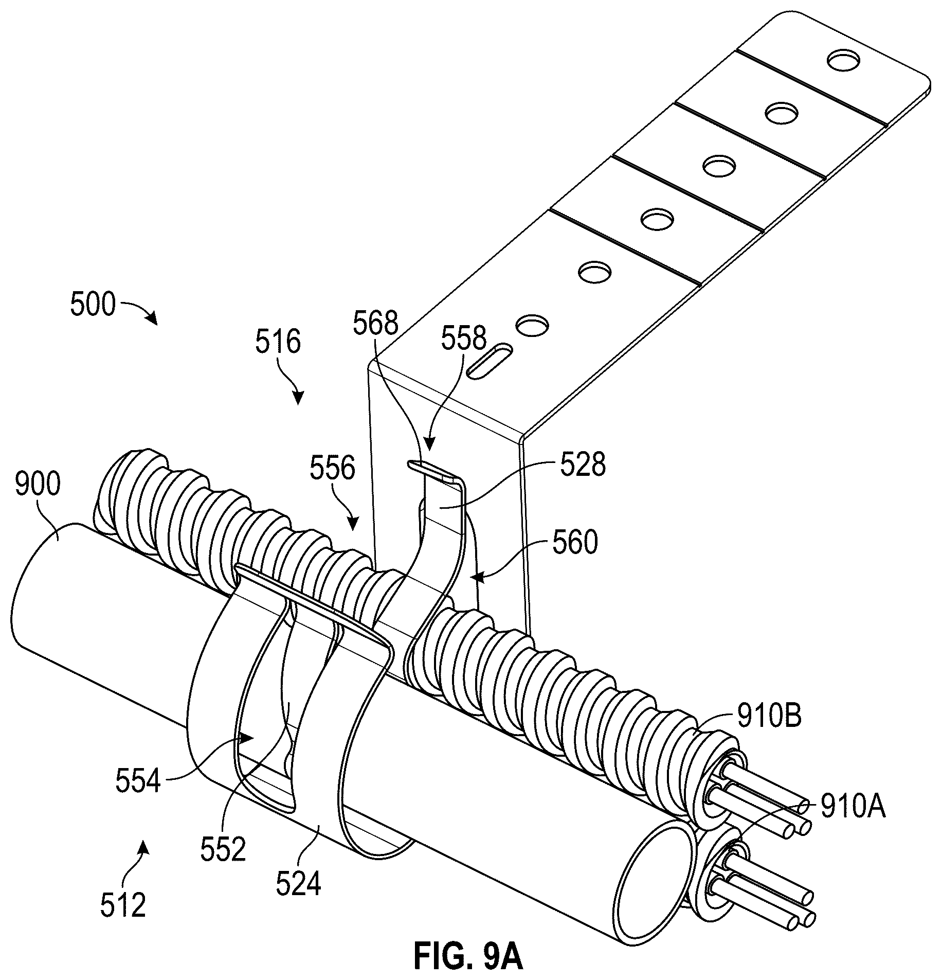 Patent US12592551 Figure 18 – Multi-range cable clip