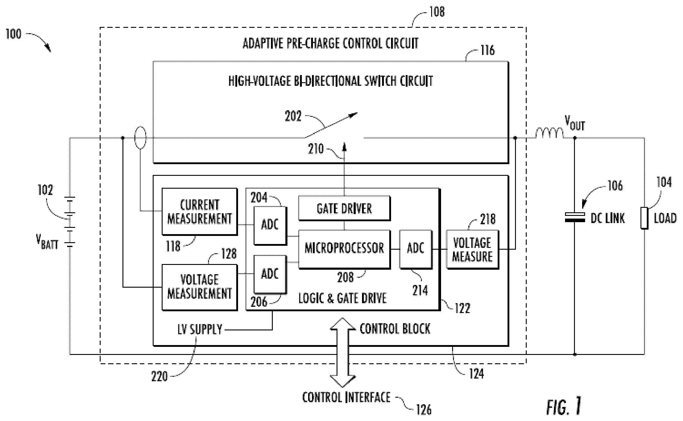 Patent US12592557 Figure 1 – Pre-charge short circuit detection