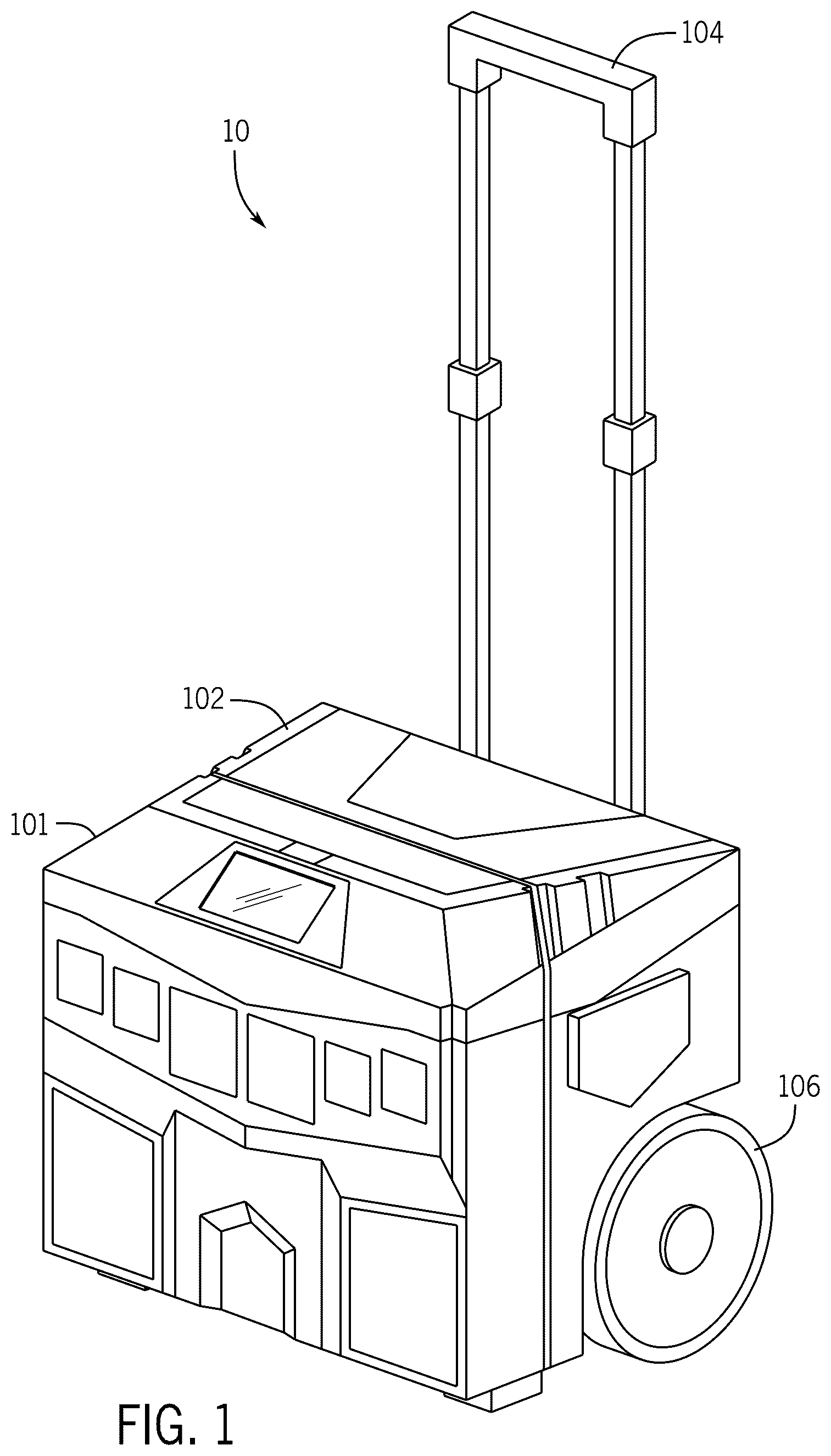 Patent US12592573 Figure 1 – Hybrid generator with detachable power unit and panel integration