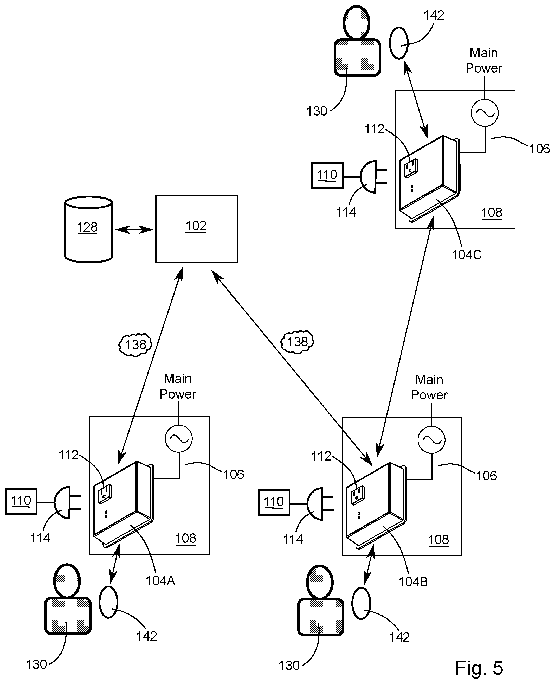 Patent US12592575 Figure 4 – Smart electrical outlet for monitoring and tracking electricity usage