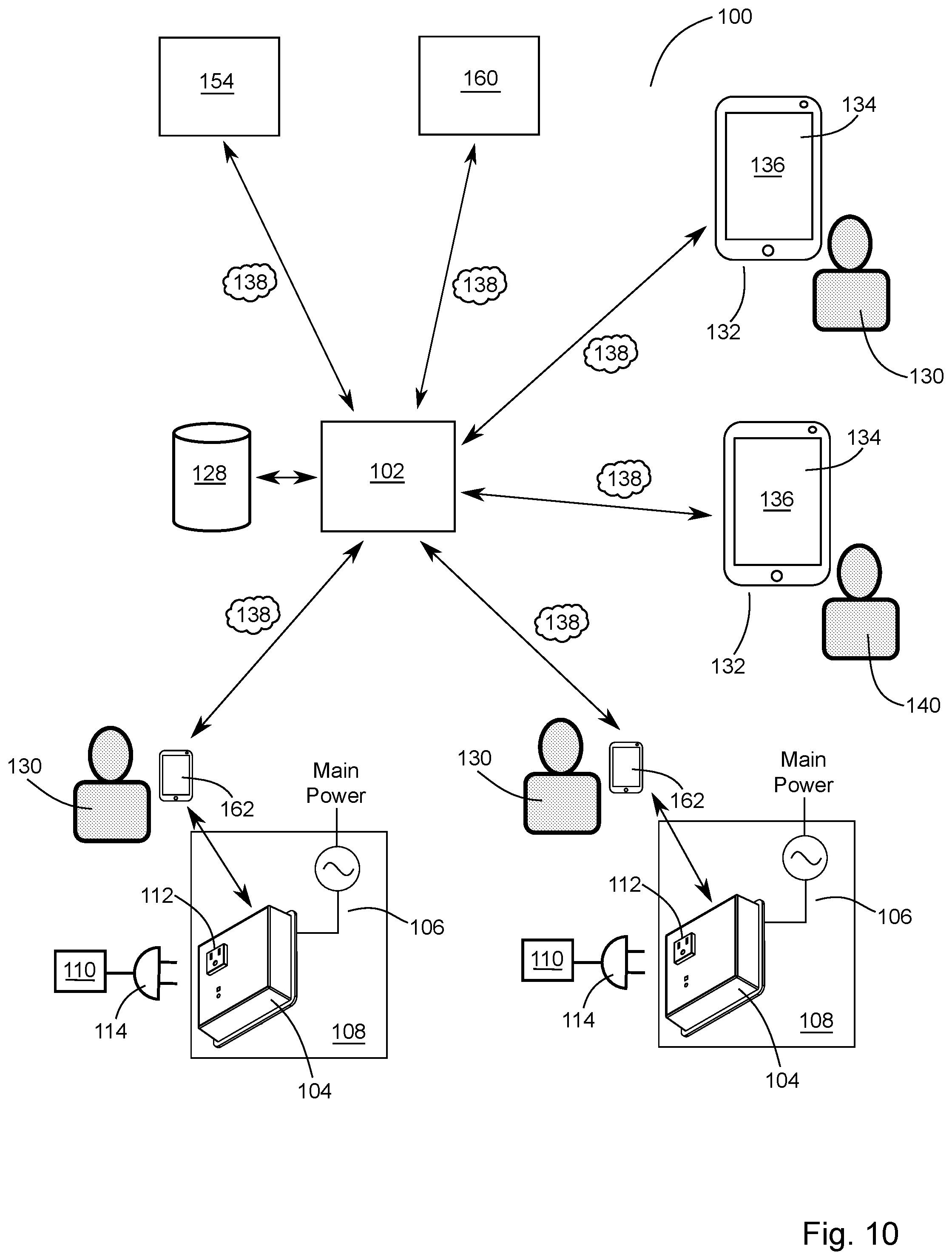 Patent US12592575 Figure 8 – Smart electrical outlet for monitoring and tracking electricity usage