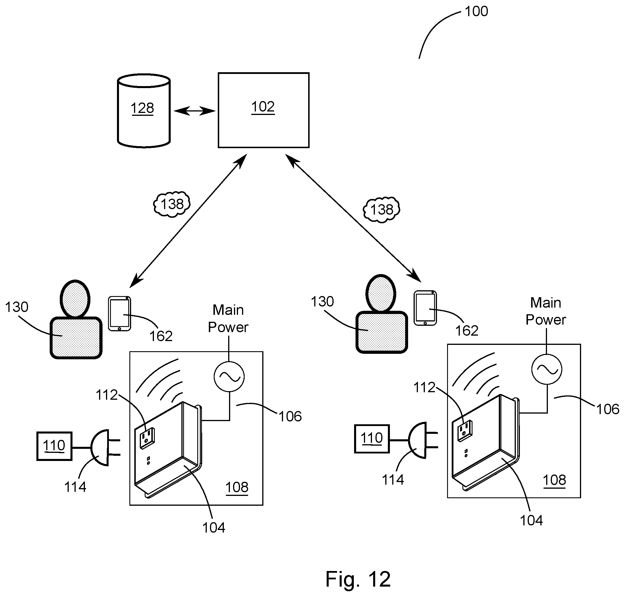 Patent US12592575 Figure 10 – Smart electrical outlet for monitoring and tracking electricity usage