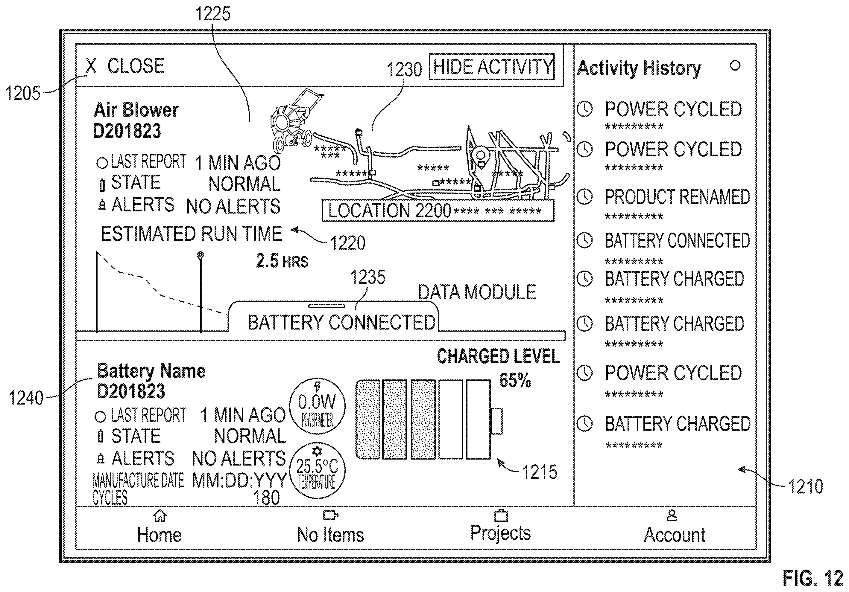 Patent US12592577 Figure 16 – Battery management system for battery powered equipment