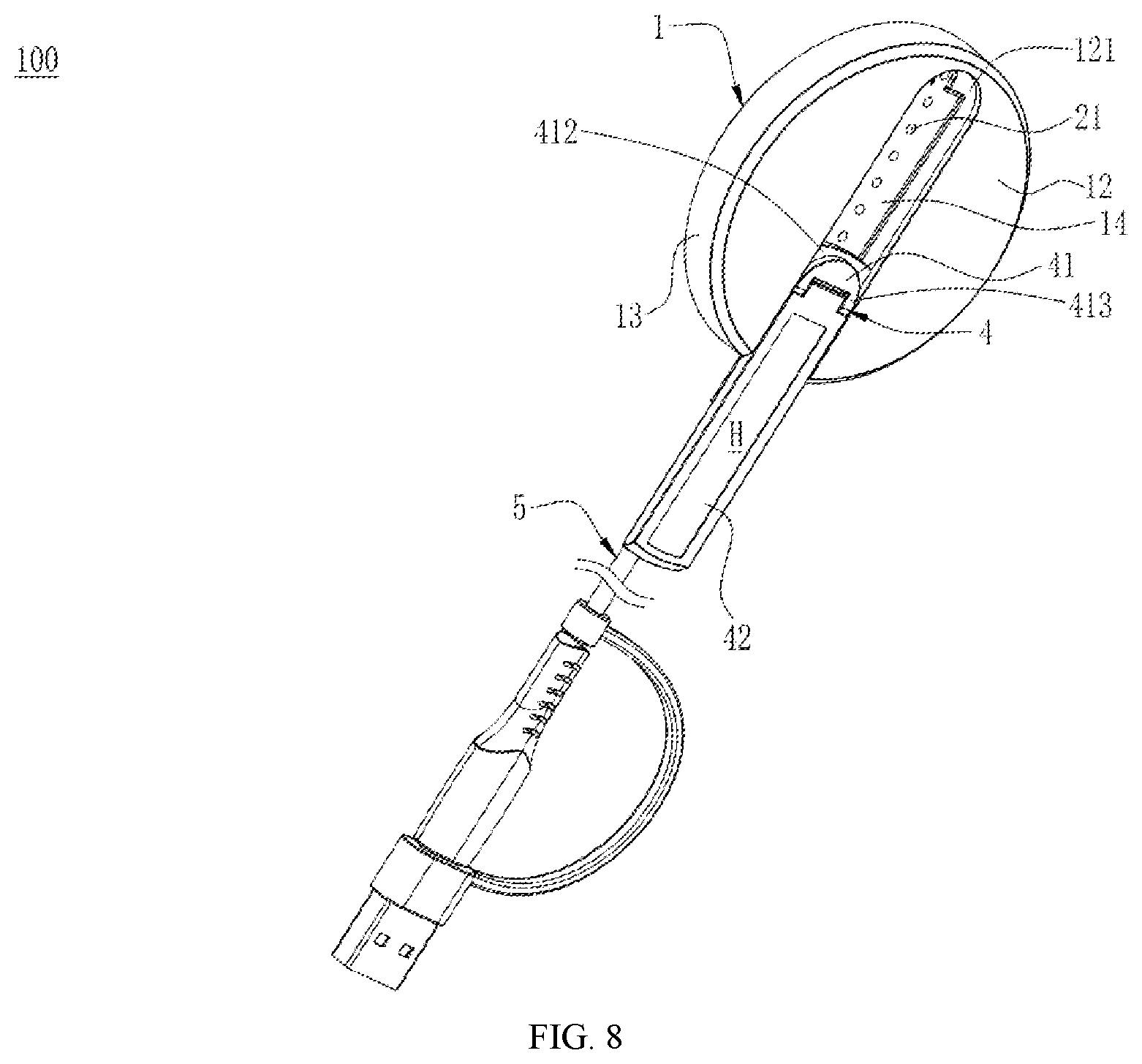 Patent US12592585 Figure 8 – Wireless charger
