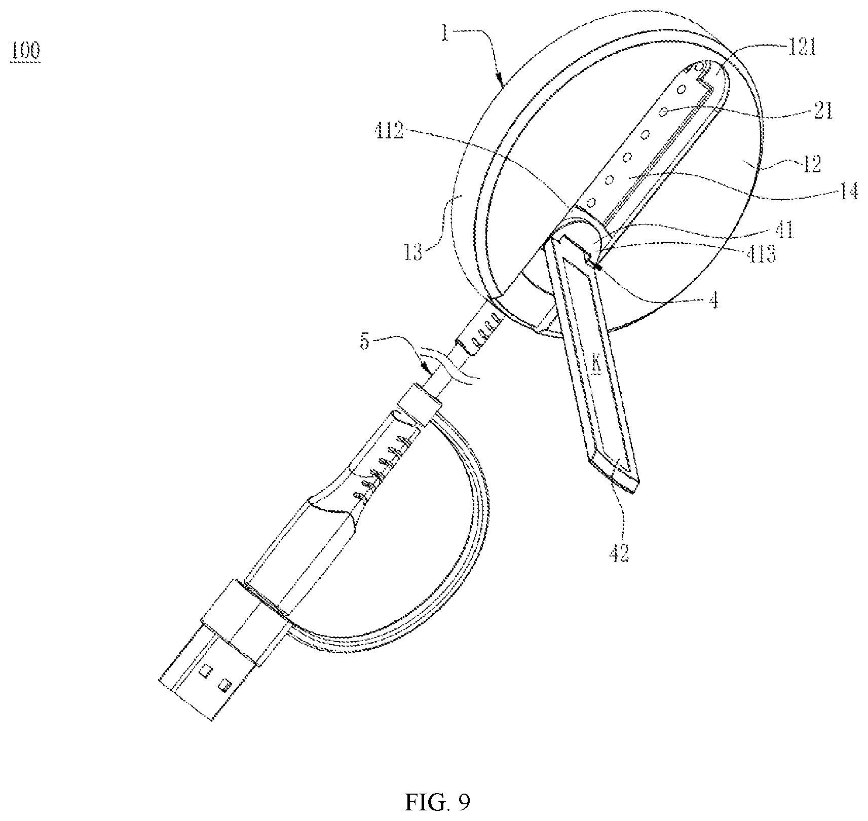 Patent US12592585 Figure 9 – Wireless charger