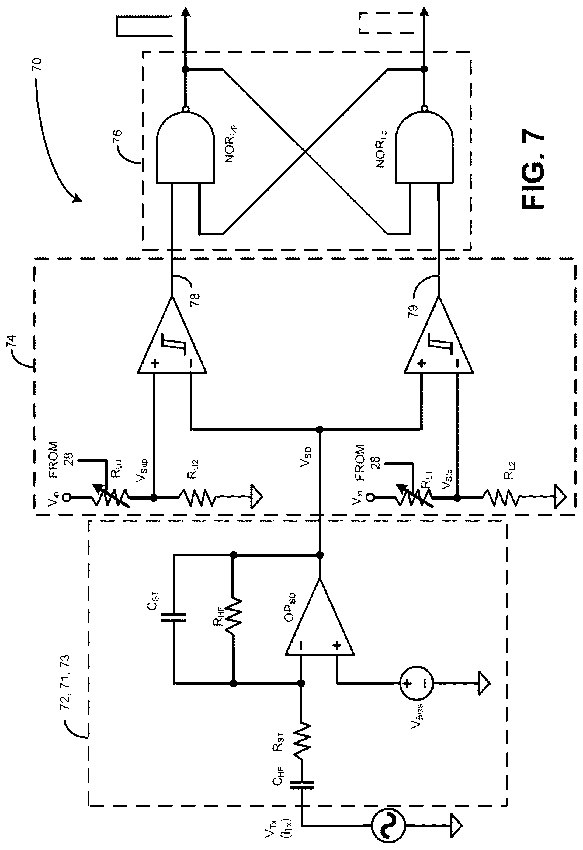 Patent US12592590 Figure 7 – Automatic gain control for communications demodulation in wireless power transmitters