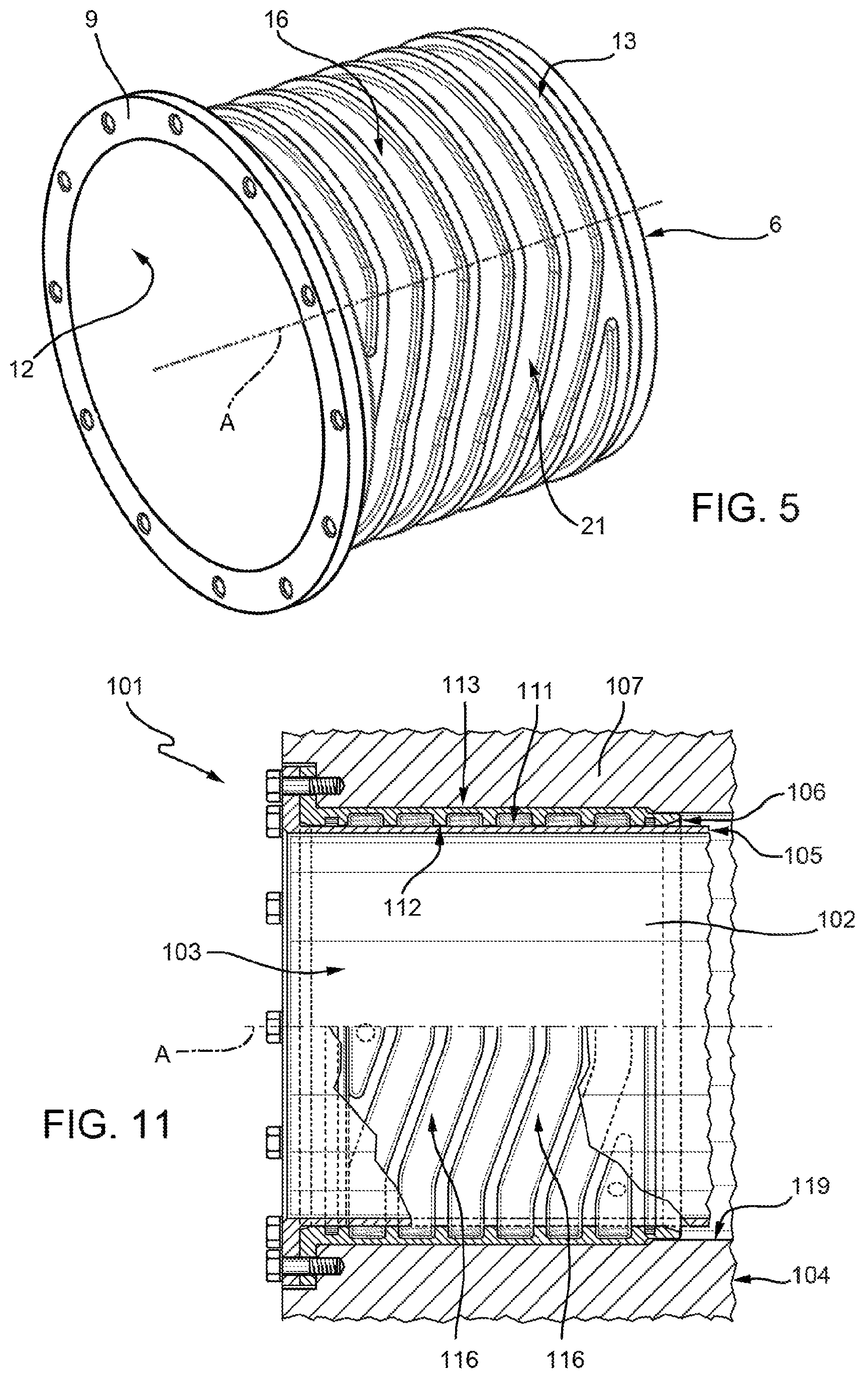 Patent US12592592 Figure 3 – Cooling device for an electric motor stator and a manufacturing process thereof