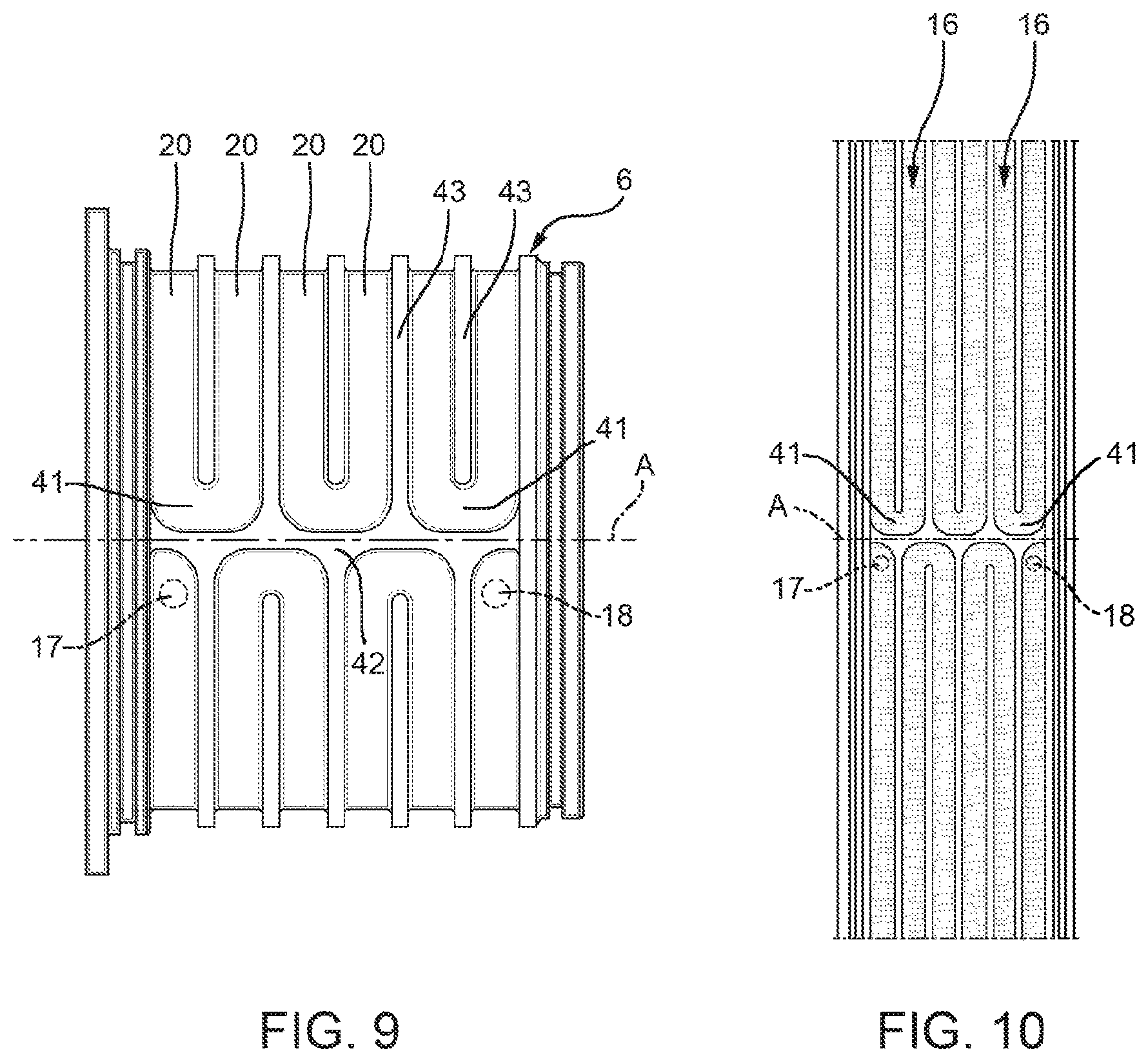 Patent US12592592 Figure 5 – Cooling device for an electric motor stator and a manufacturing process thereof