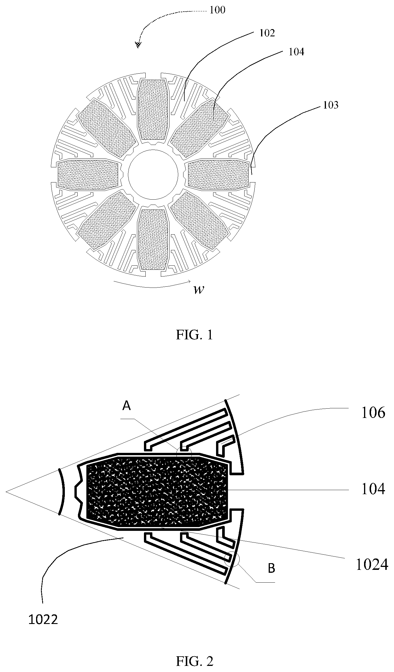 Patent US12592594 Figure 1 – Rotor structure, motor structure, and laundry treatment device