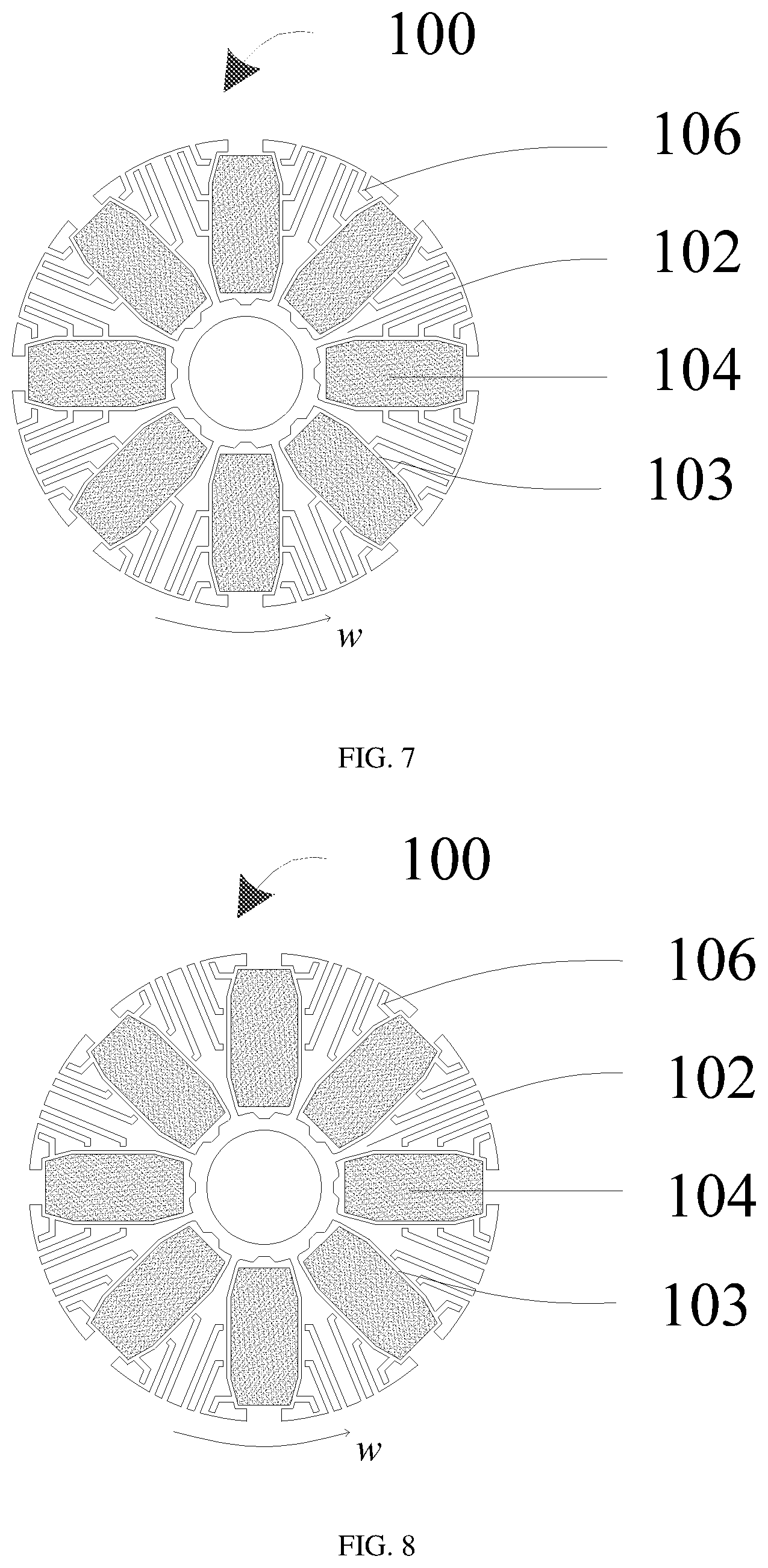 Patent US12592594 Figure 4 – Rotor structure, motor structure, and laundry treatment device