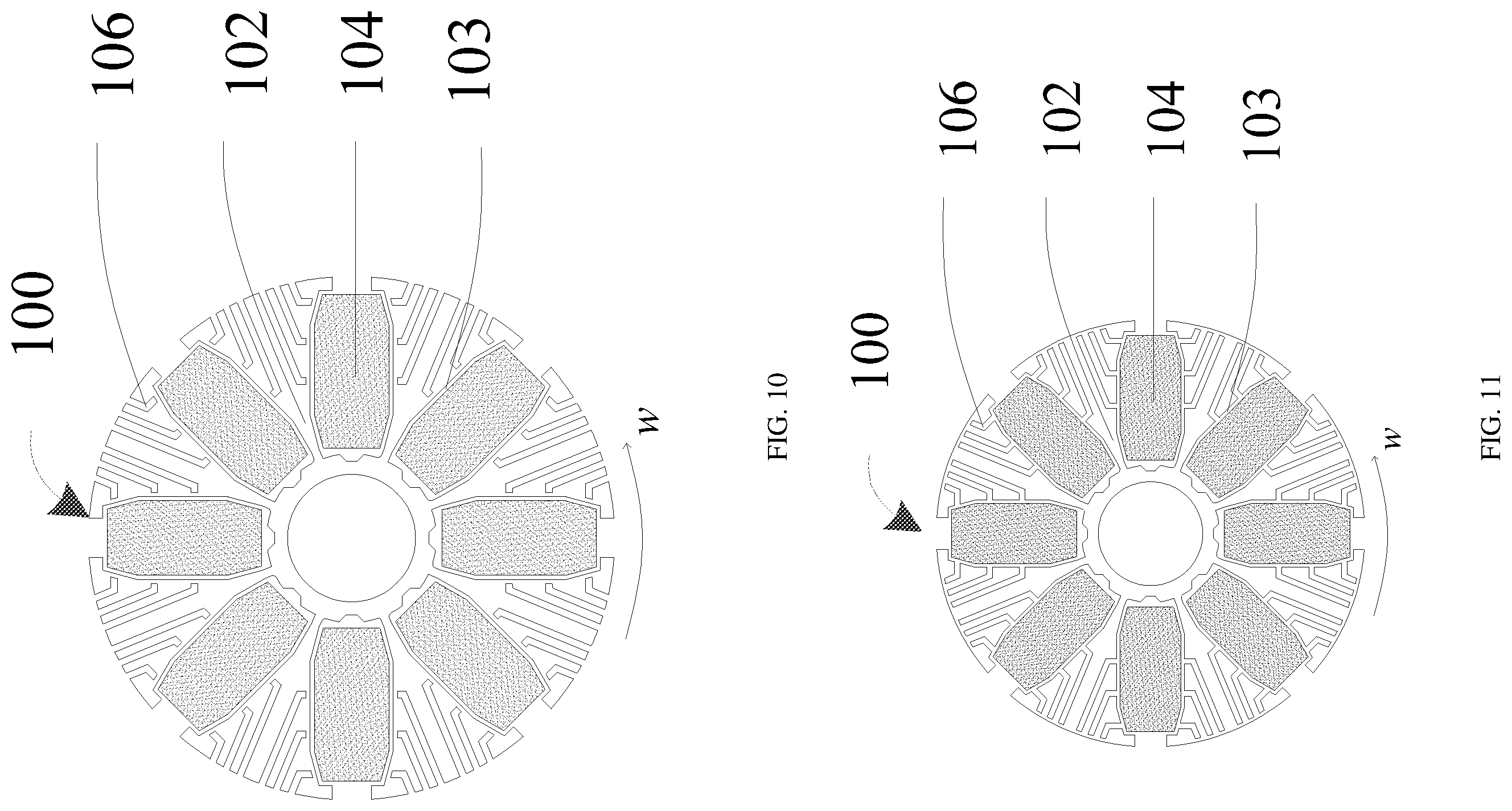 Patent US12592594 Figure 6 – Rotor structure, motor structure, and laundry treatment device