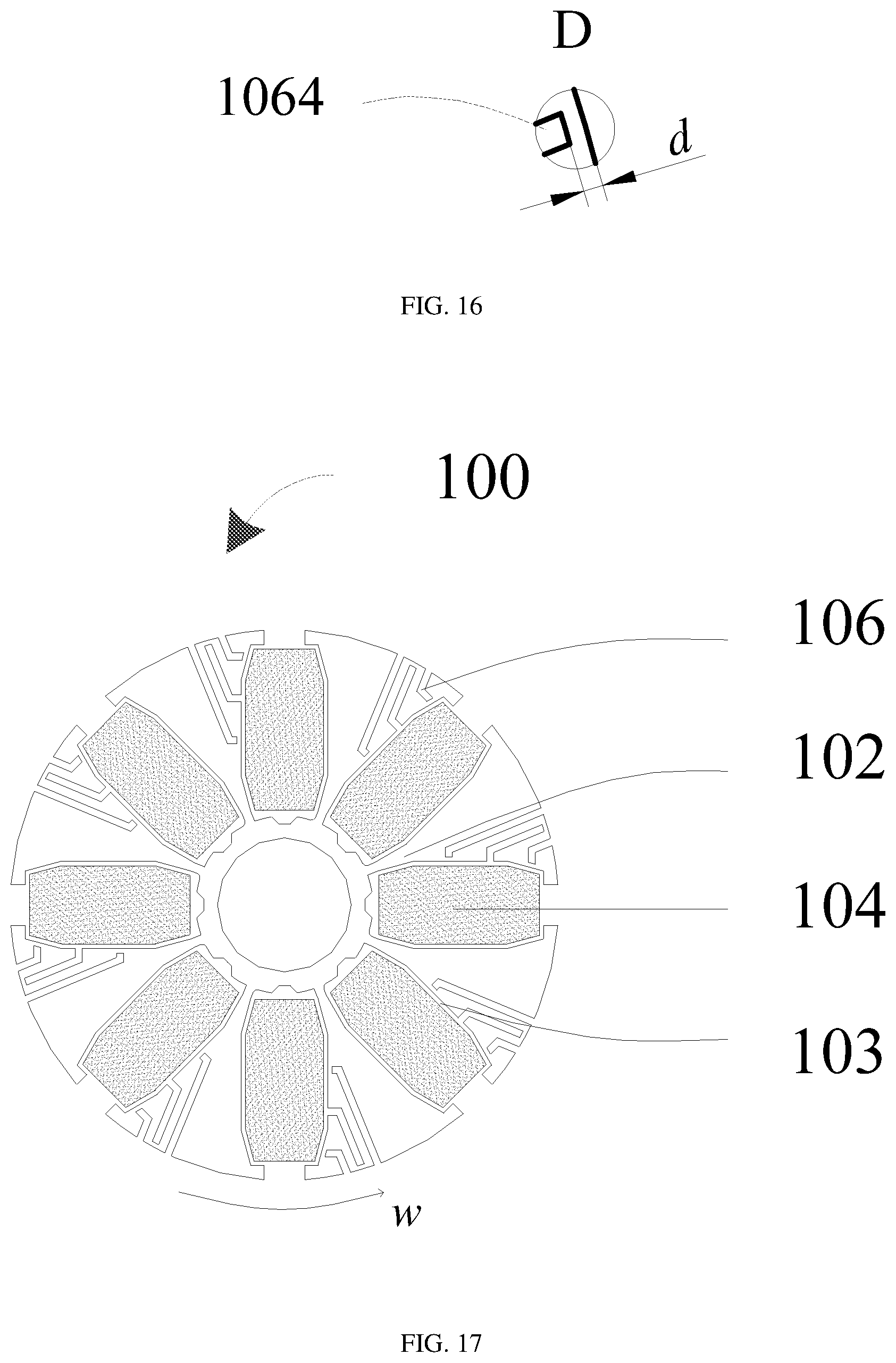 Patent US12592594 Figure 10 – Rotor structure, motor structure, and laundry treatment device