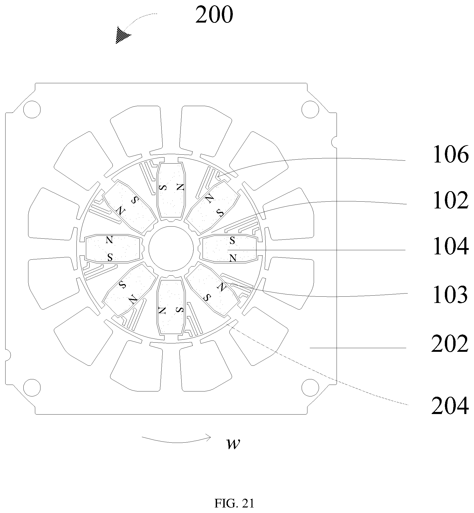 Patent US12592594 Figure 14 – Rotor structure, motor structure, and laundry treatment device