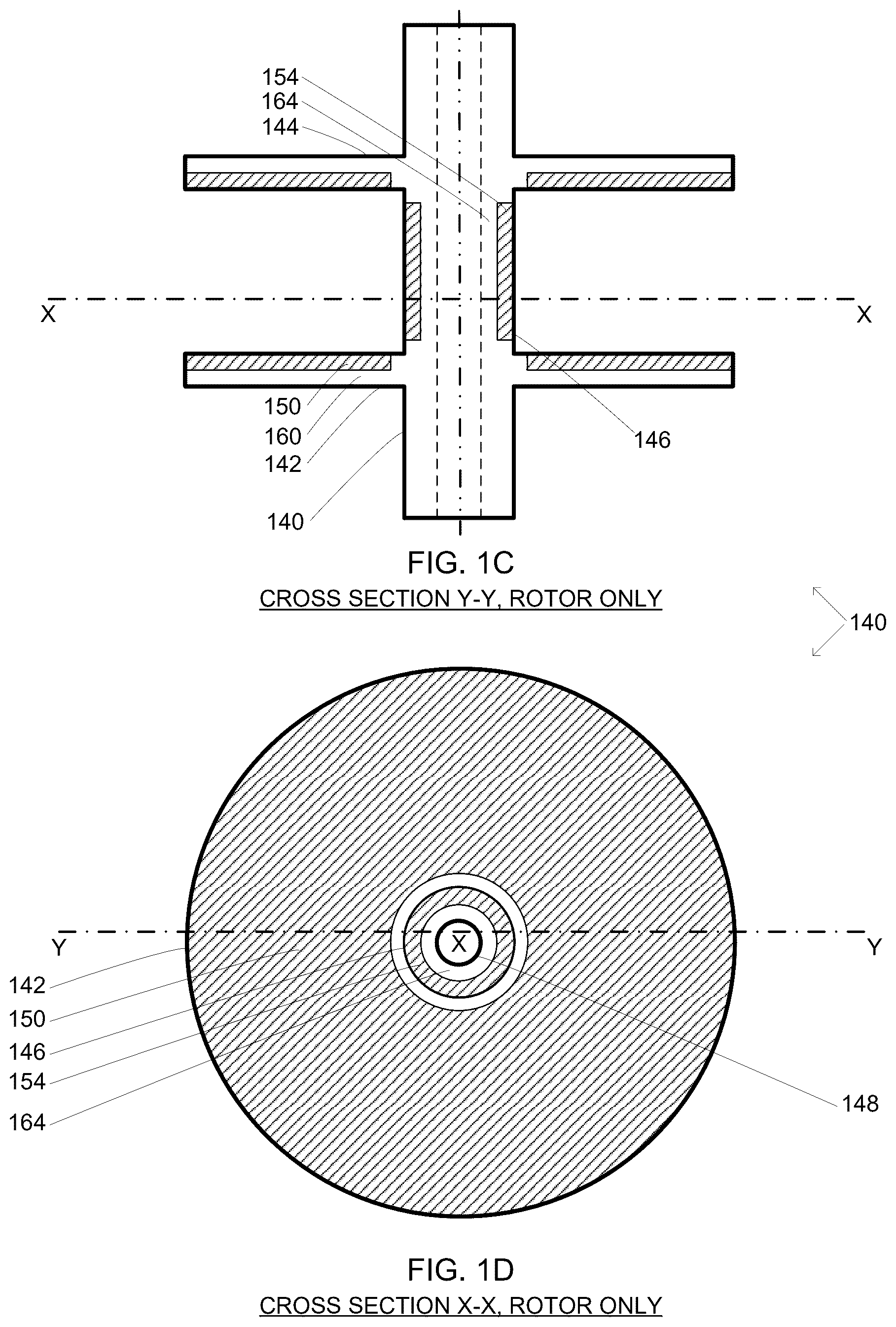 Patent US12592595 Figure 2 – Electric motor with axial and radial permanent magnets