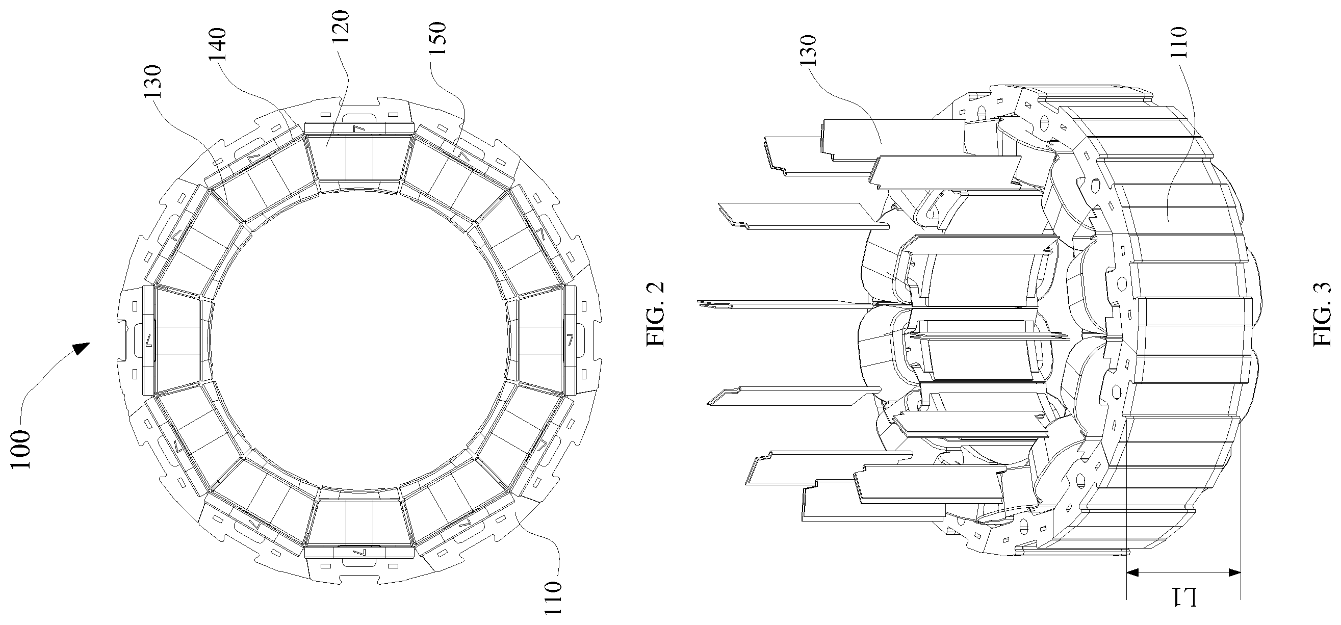 Patent US12592599 Figure 2 – Stator, electric motor, compressor and vehicle