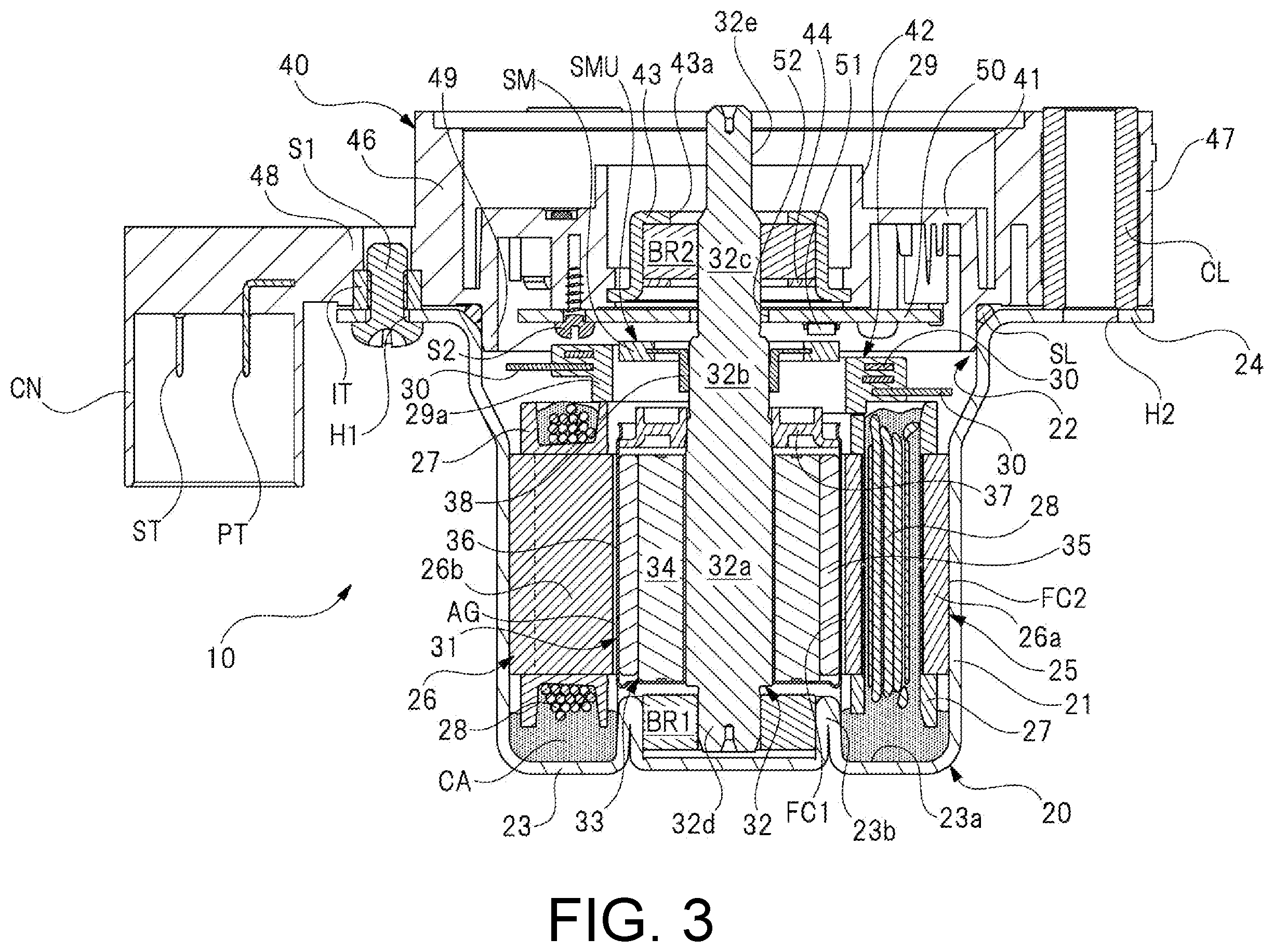 Patent US12592601 Figure 3 – Motor device