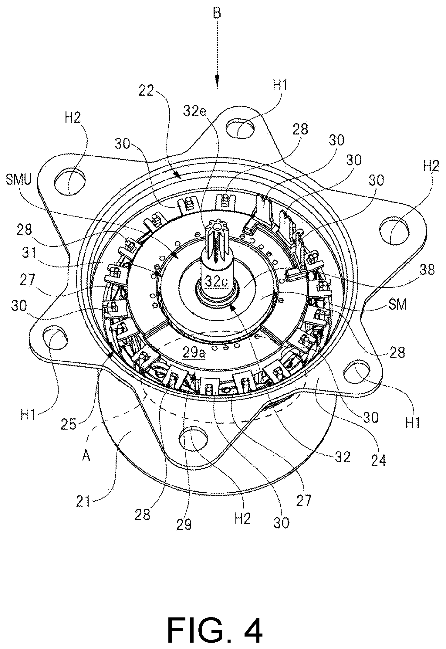 Patent US12592601 Figure 4 – Motor device