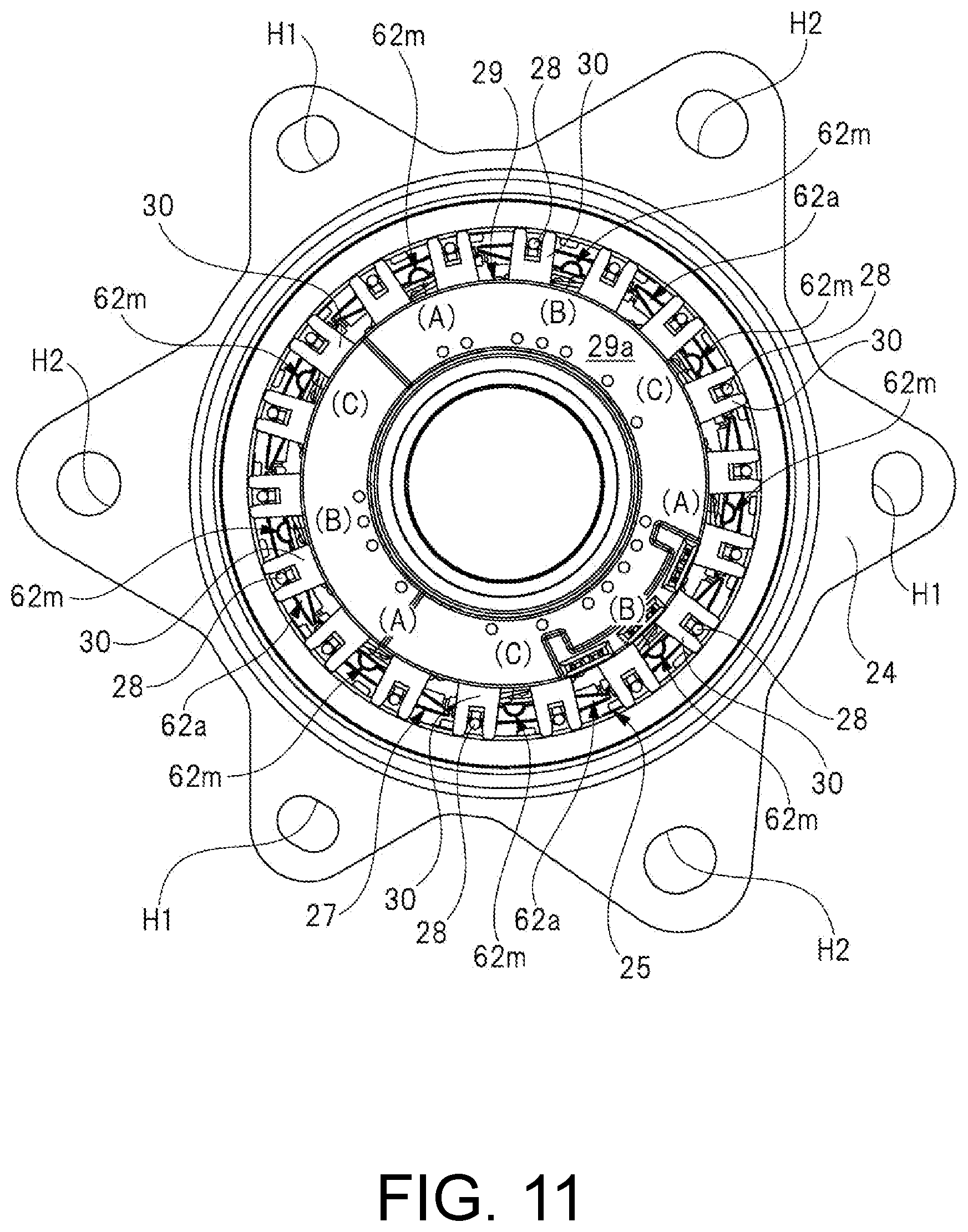 Patent US12592601 Figure 11 – Motor device