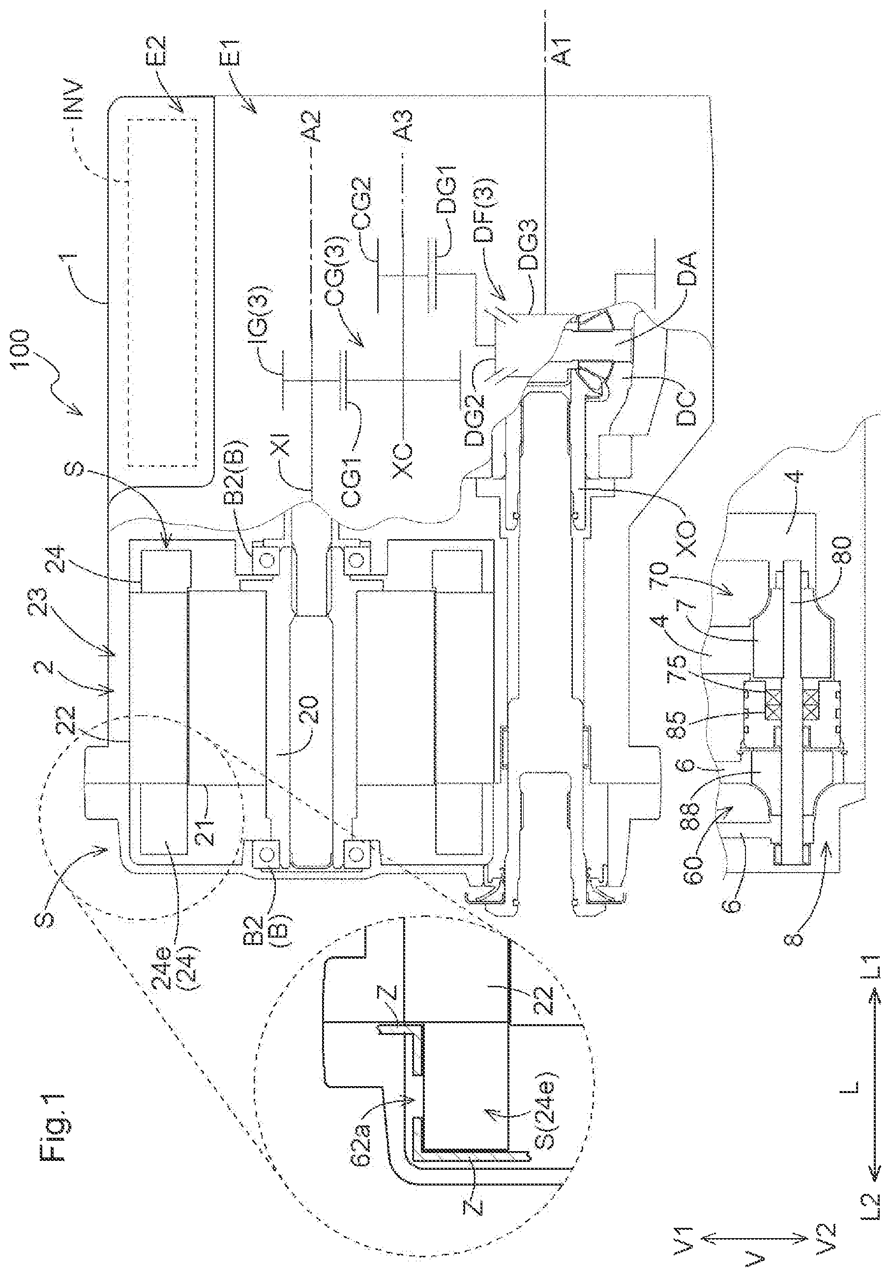 Patent US12592605 Figure 1 – Cooling system for drive device