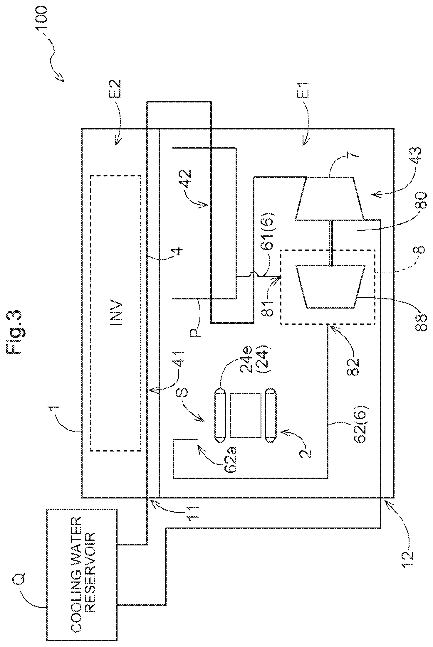 Patent US12592605 Figure 3 – Cooling system for drive device