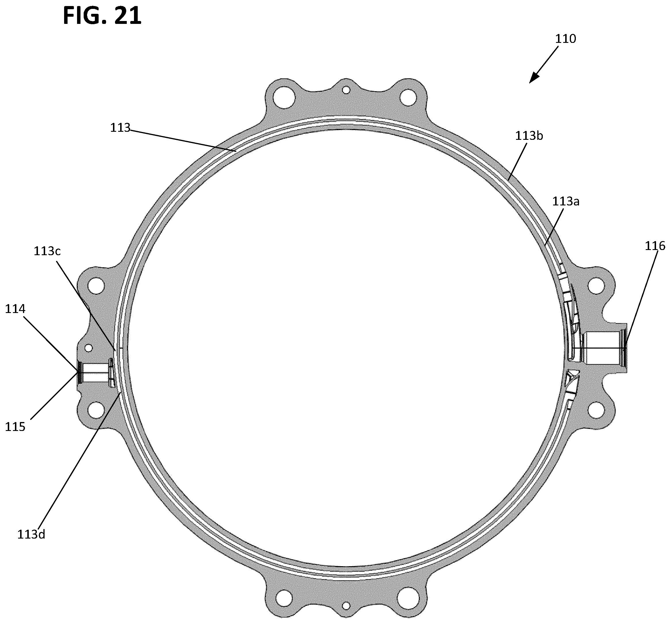 Patent US12592606 Figure 13 – Axial flux motor with air cooling system