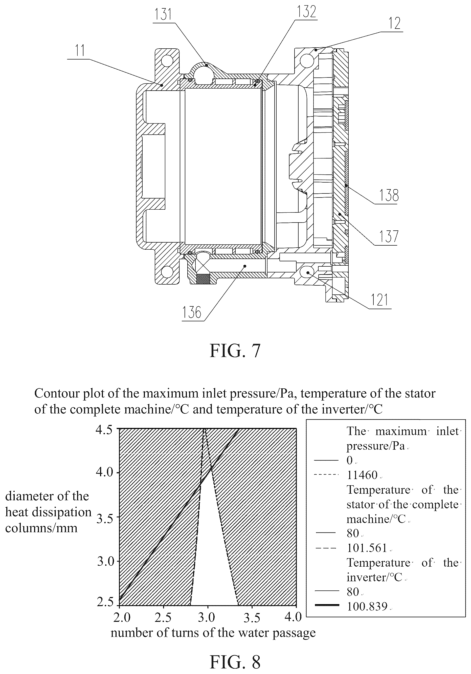 Patent US12592607 Figure 4 – Liquid-cooled motor for BSG and motor housing and cooling structure thereof