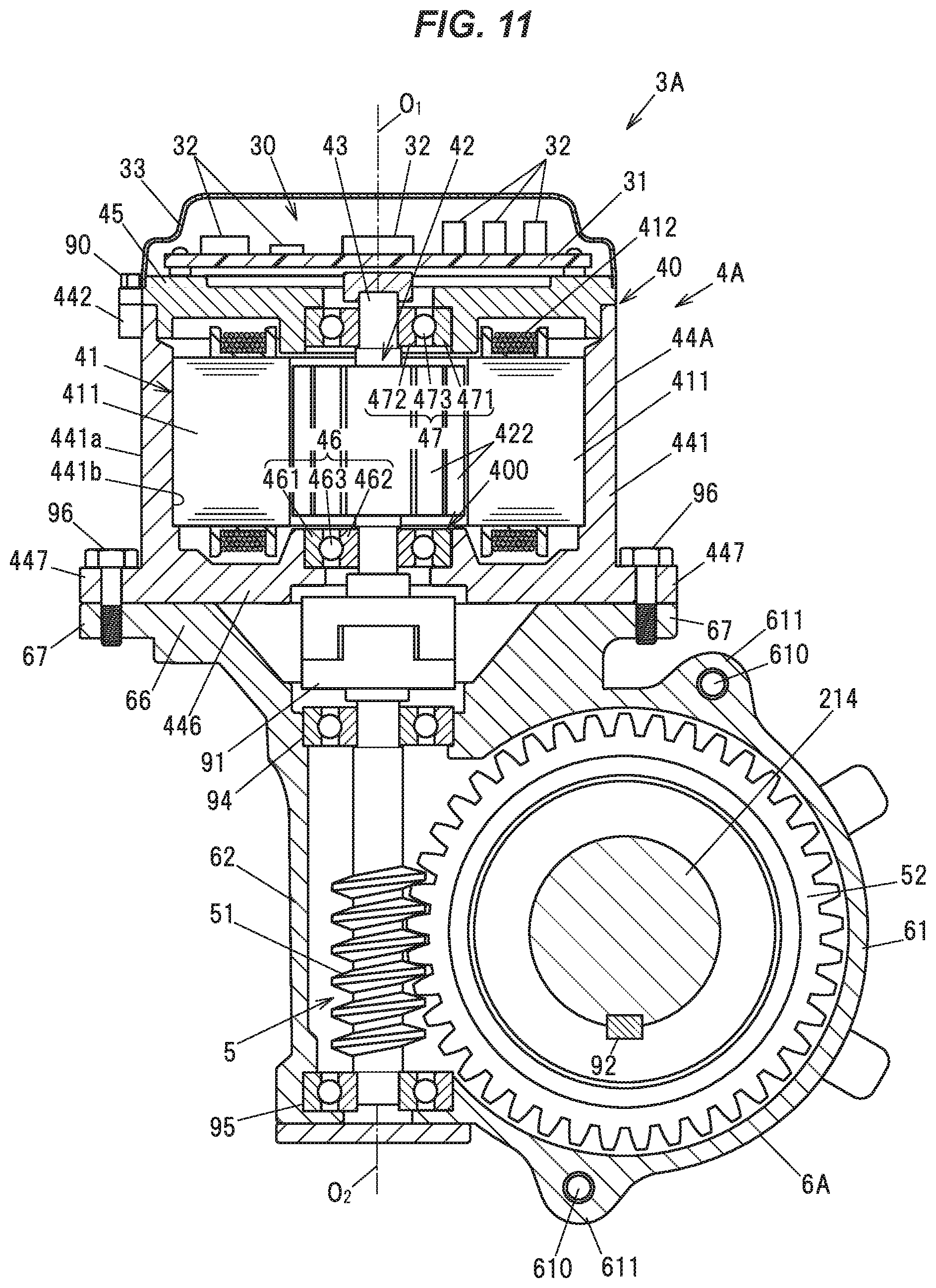 Patent US12592608 Figure 9 – Motor unit and vehicle steering device