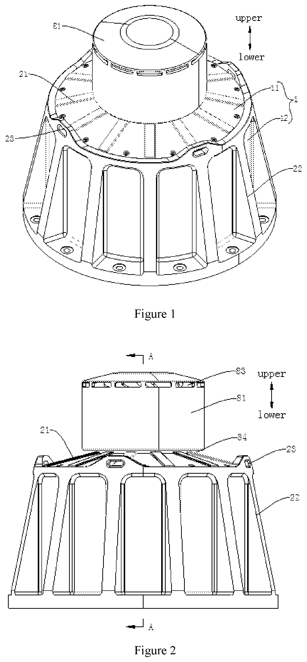 Patent US12592610 Figure 1 – Flywheel energy storage device