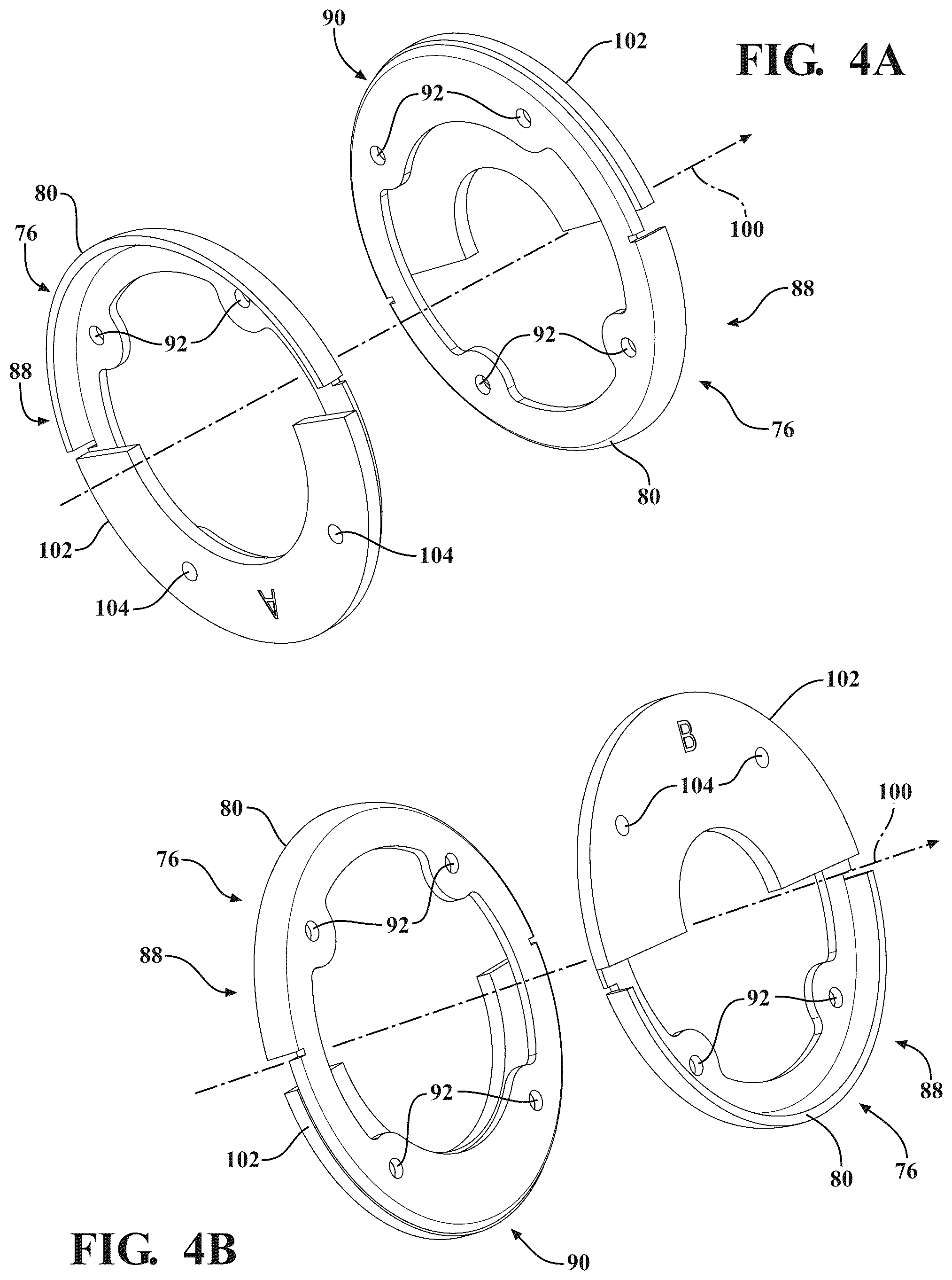 Patent US12592611 Figure 4 – Rotor endplate for permanent magnet motor, rotor assembly with endplates, motor with rotor endplates, and electric compressor with motor having endplates